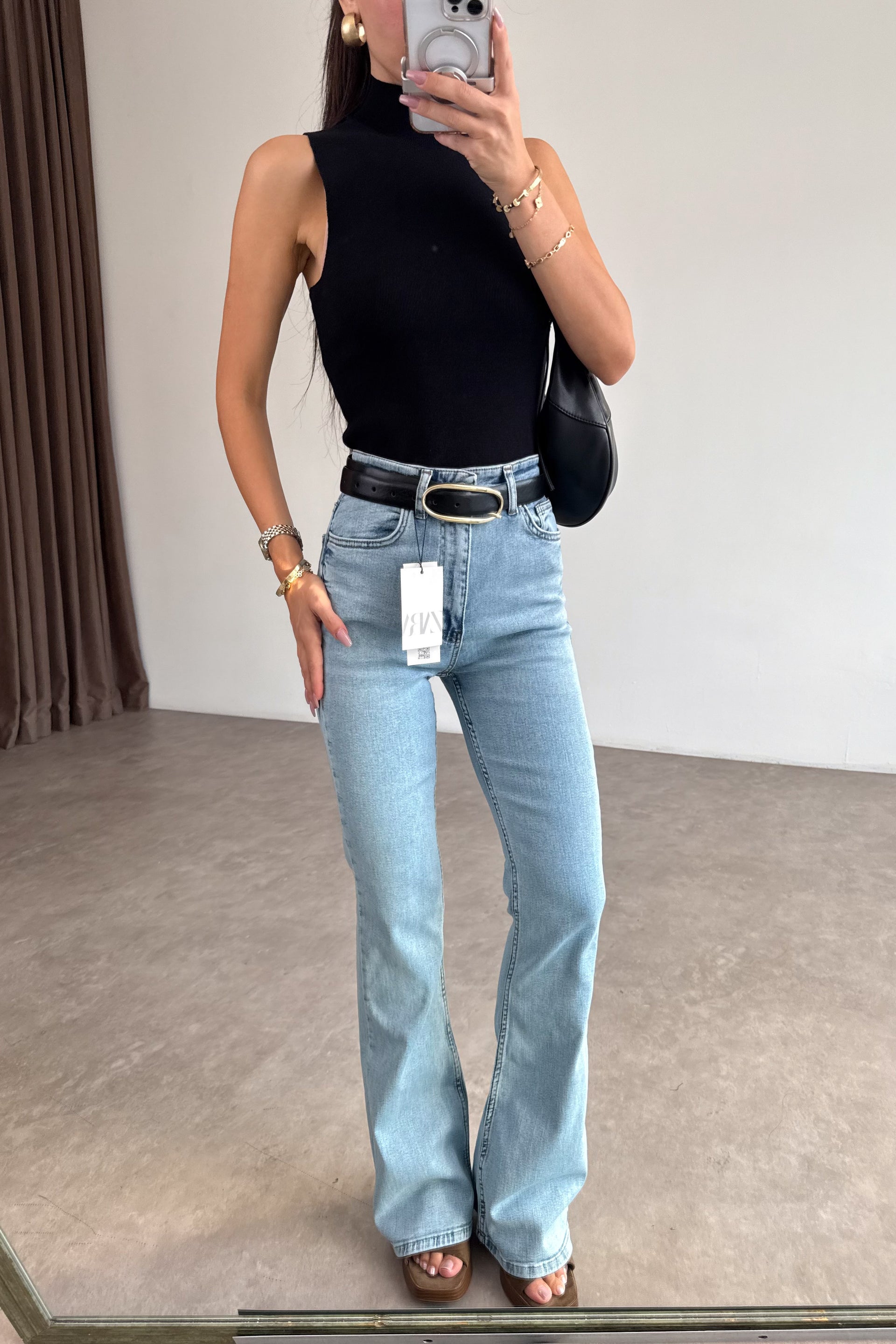 Zra 216 Toparlayıcı Flare İce Blue Jean