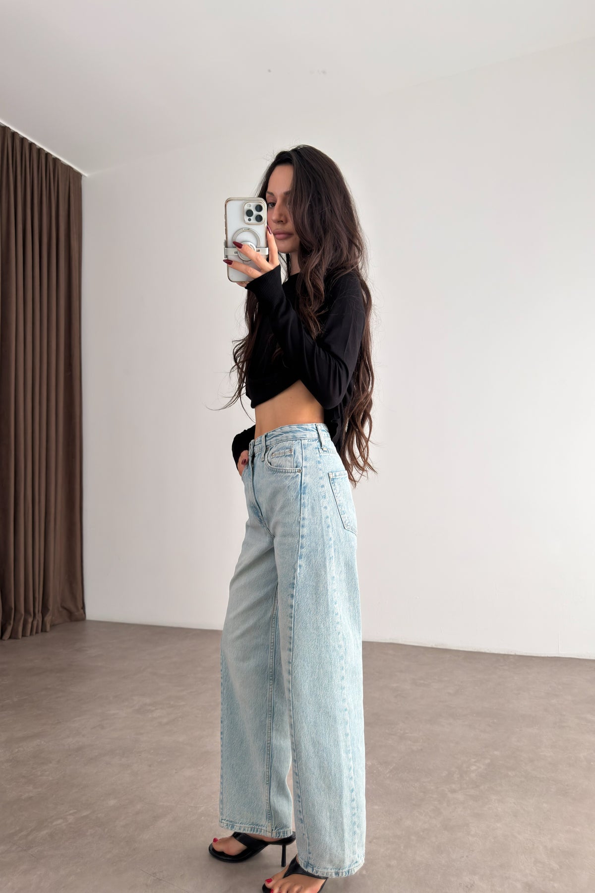 Z1975 Yüksek Belli İce Blue Jean
