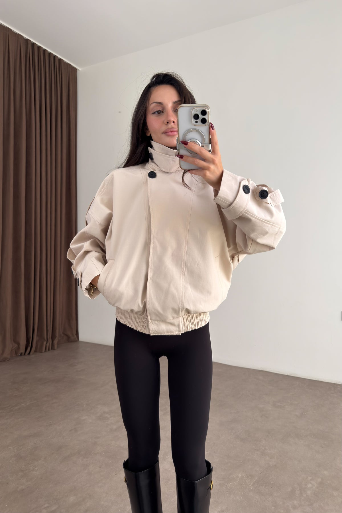 Soho Bomber Bej Ceket