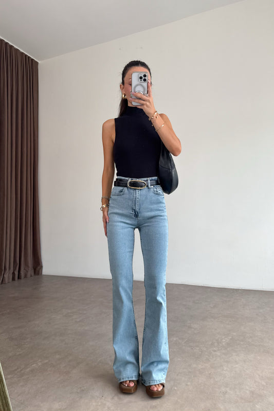 Zra 216 Toparlayıcı Flare İce Blue Jean