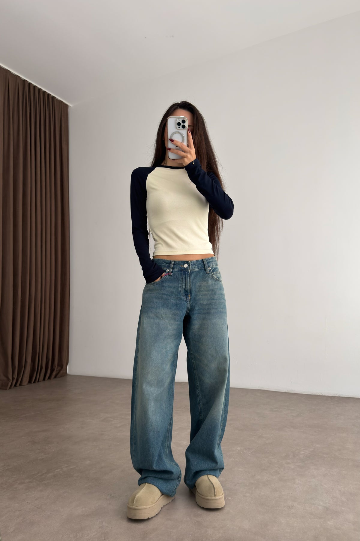 191 Soft Blue Baggy Jean