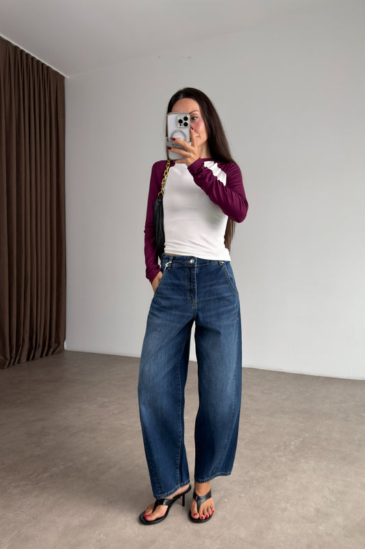 Cs İndigo Barrel Jean