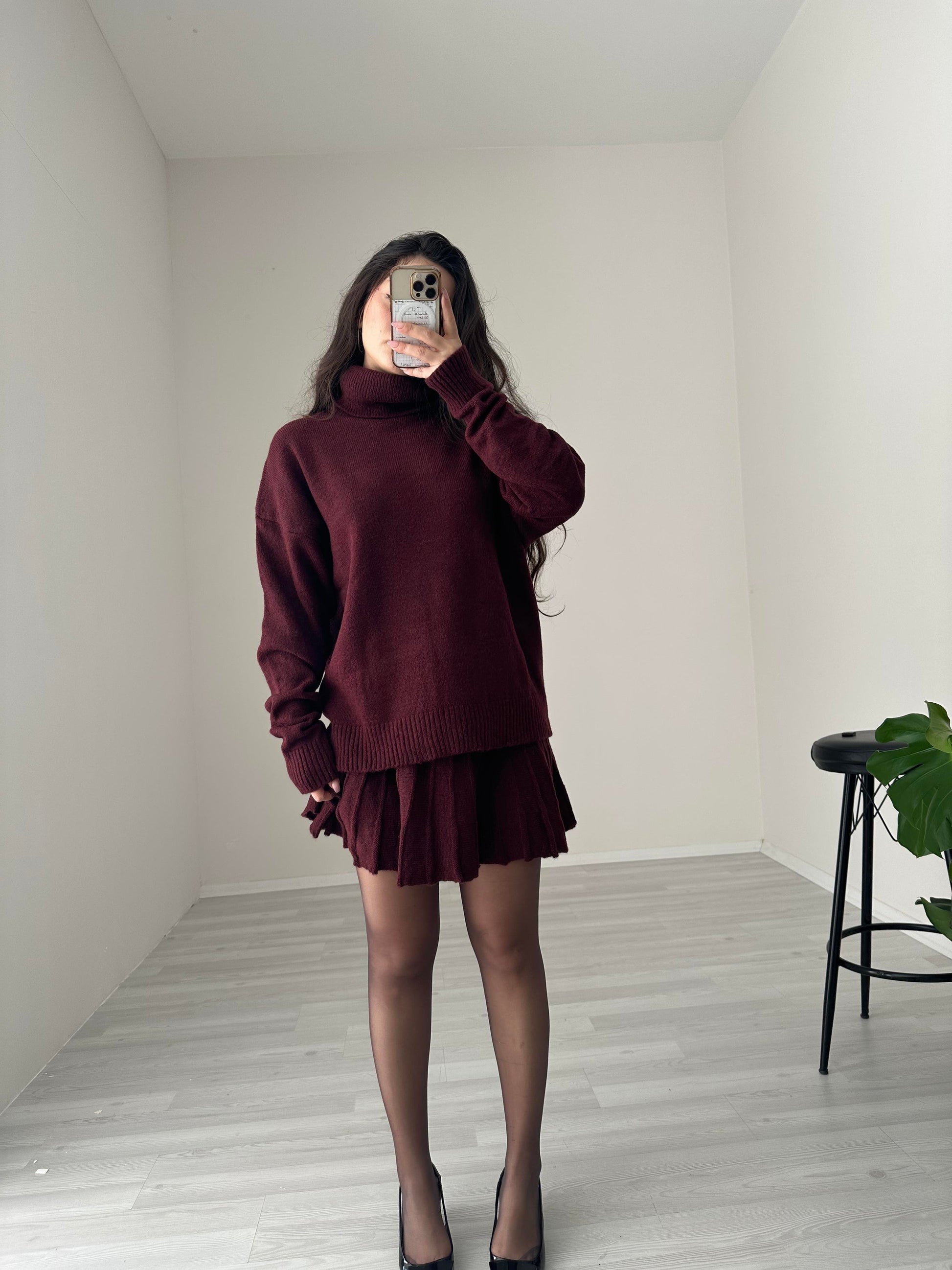 Abbey Premium Triko Bordo Takım