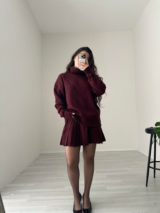 Abbey Premium Triko Bordo Takım