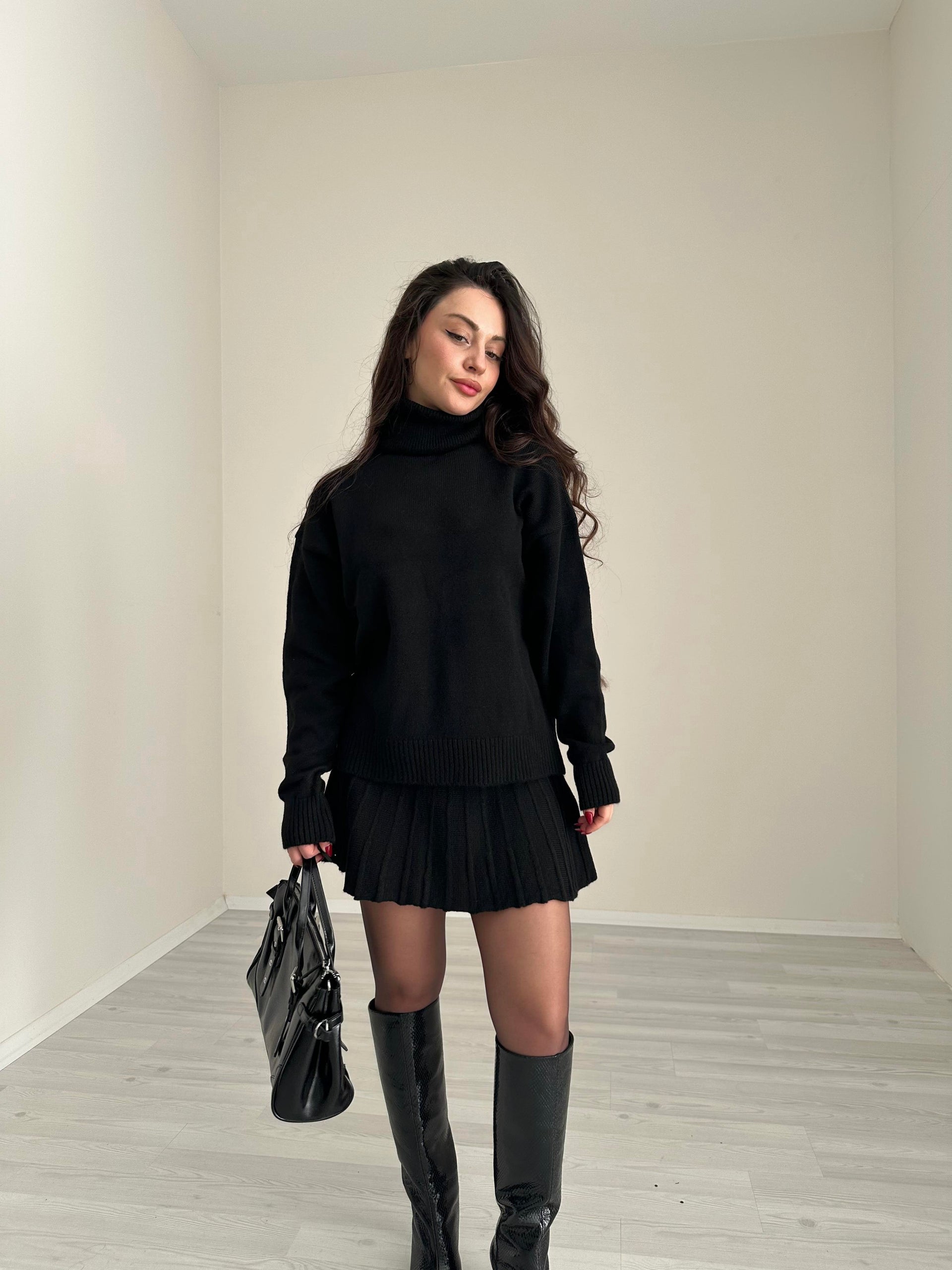 Abbey Premium Triko Siyah Takım