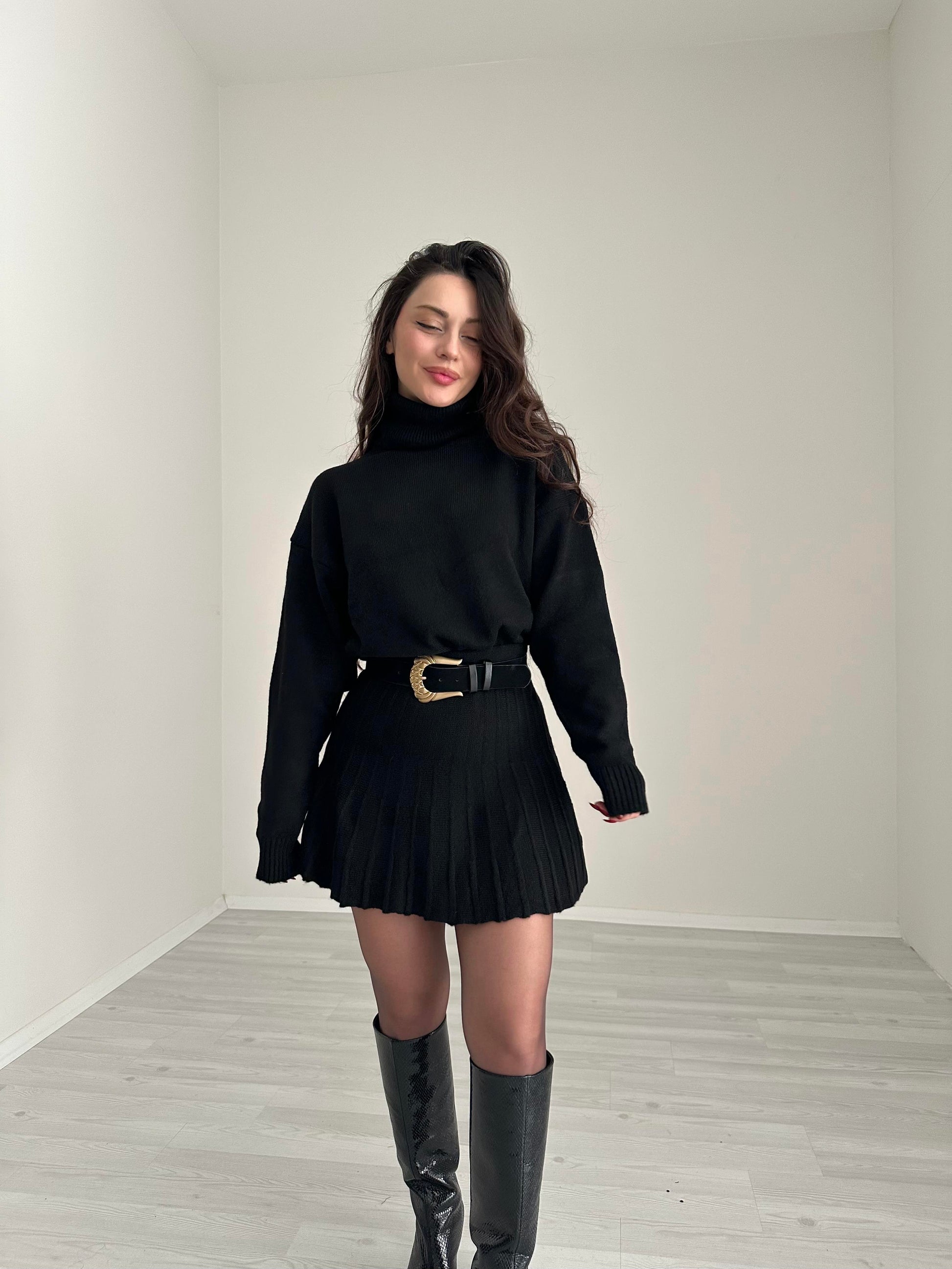 Abbey Premium Triko Siyah Takım