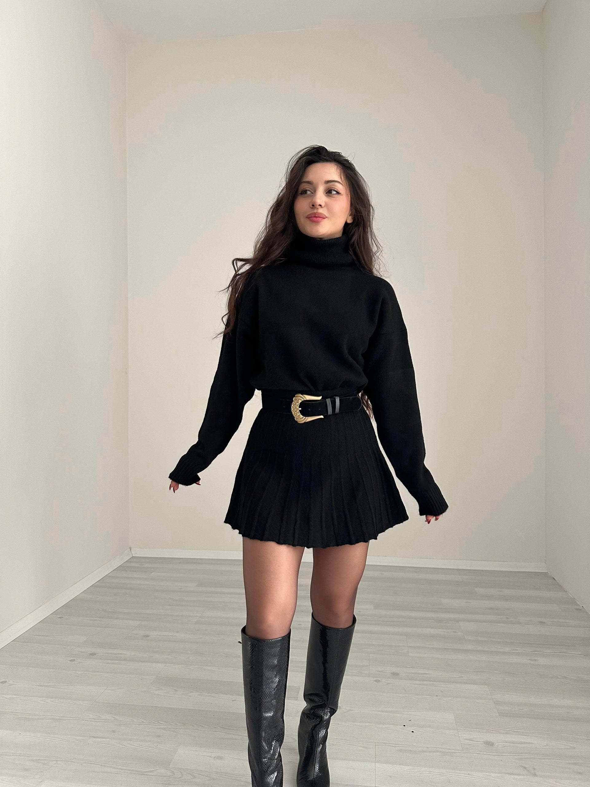 Abbey Premium Triko Siyah Takım