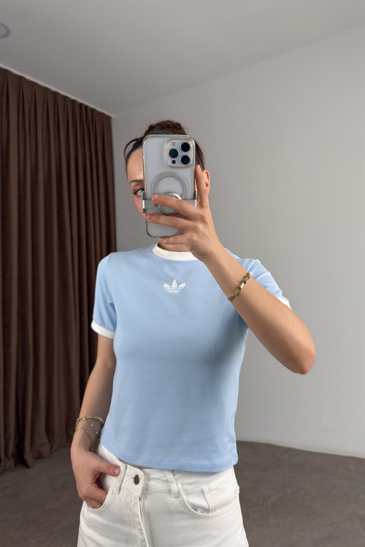 Adds Orijnal Small Logo Mavi Tişört