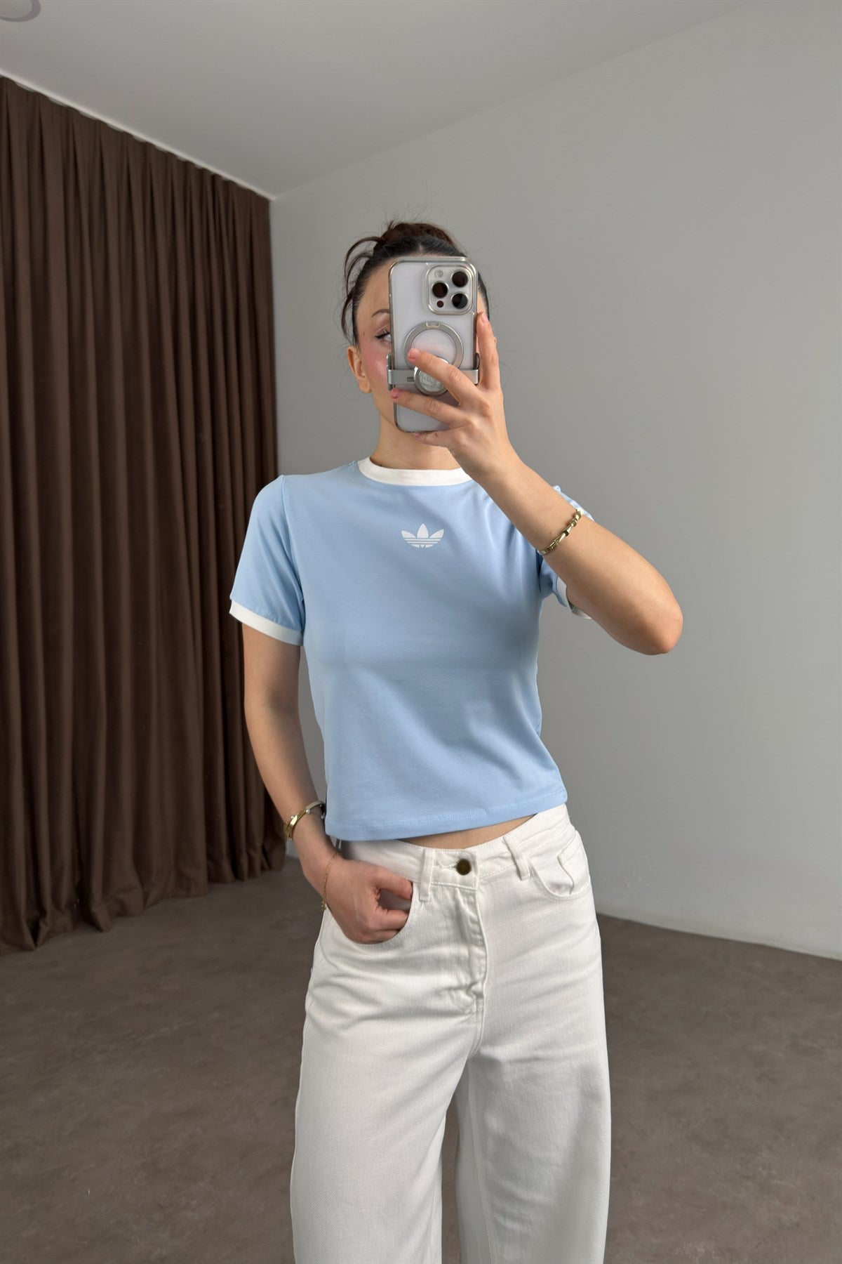 Adds Orijnal Small Logo Mavi Tişört