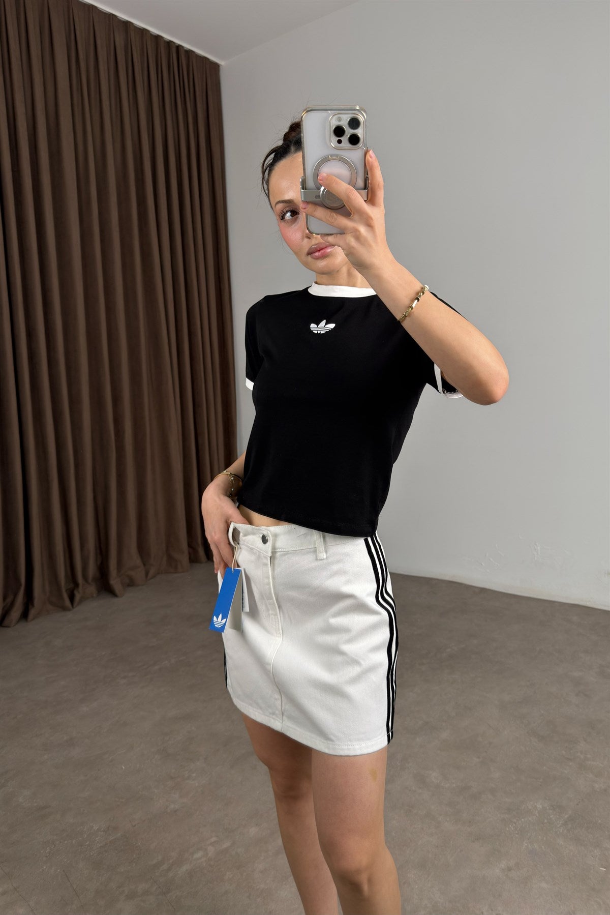 Adds Orijnal Small Logo Siyah Tişört