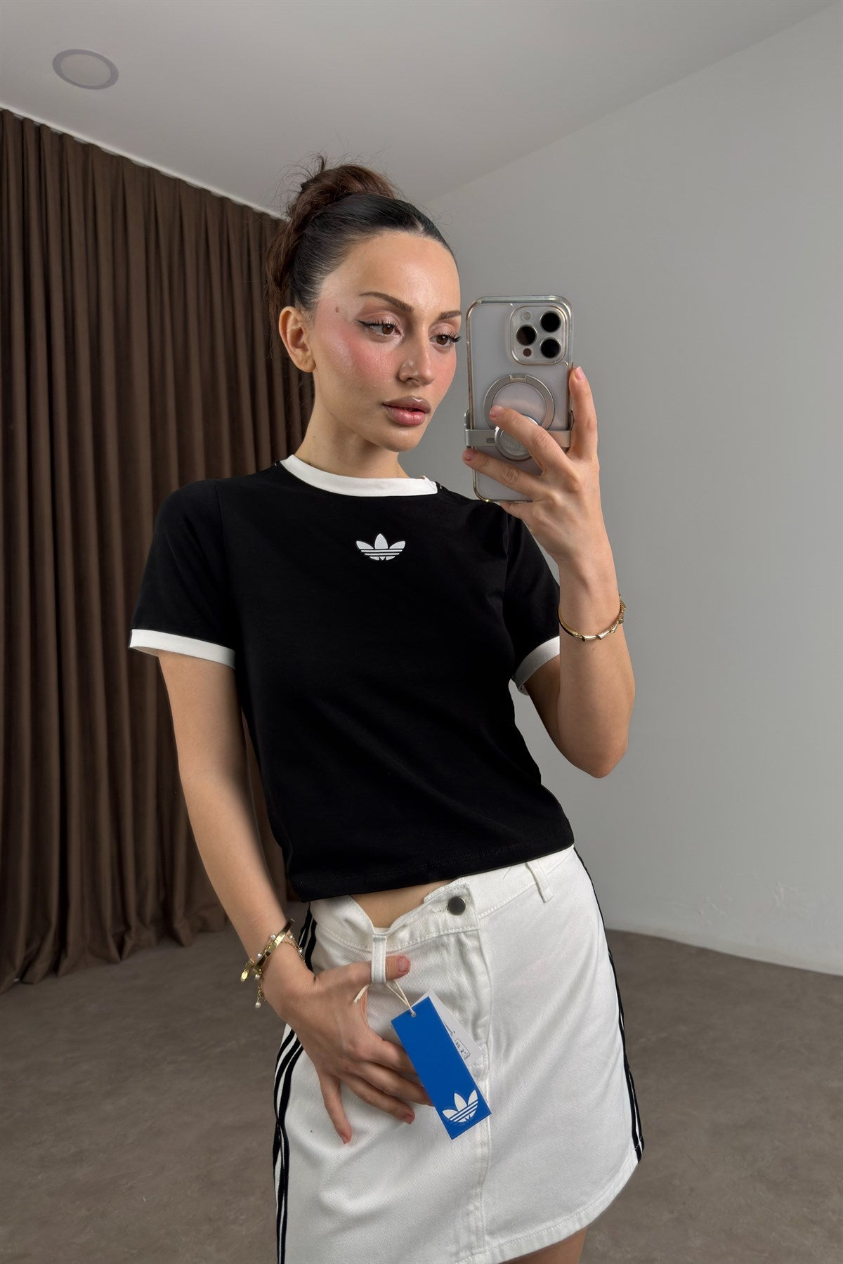 Adds Orijnal Small Logo Siyah Tişört