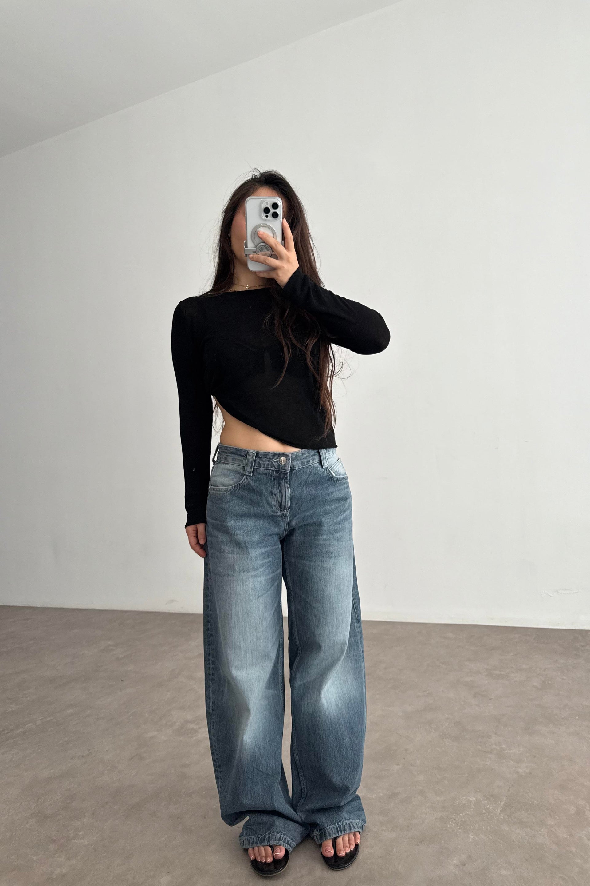 Brshk Orj. Vintage Blue Baggy Jean