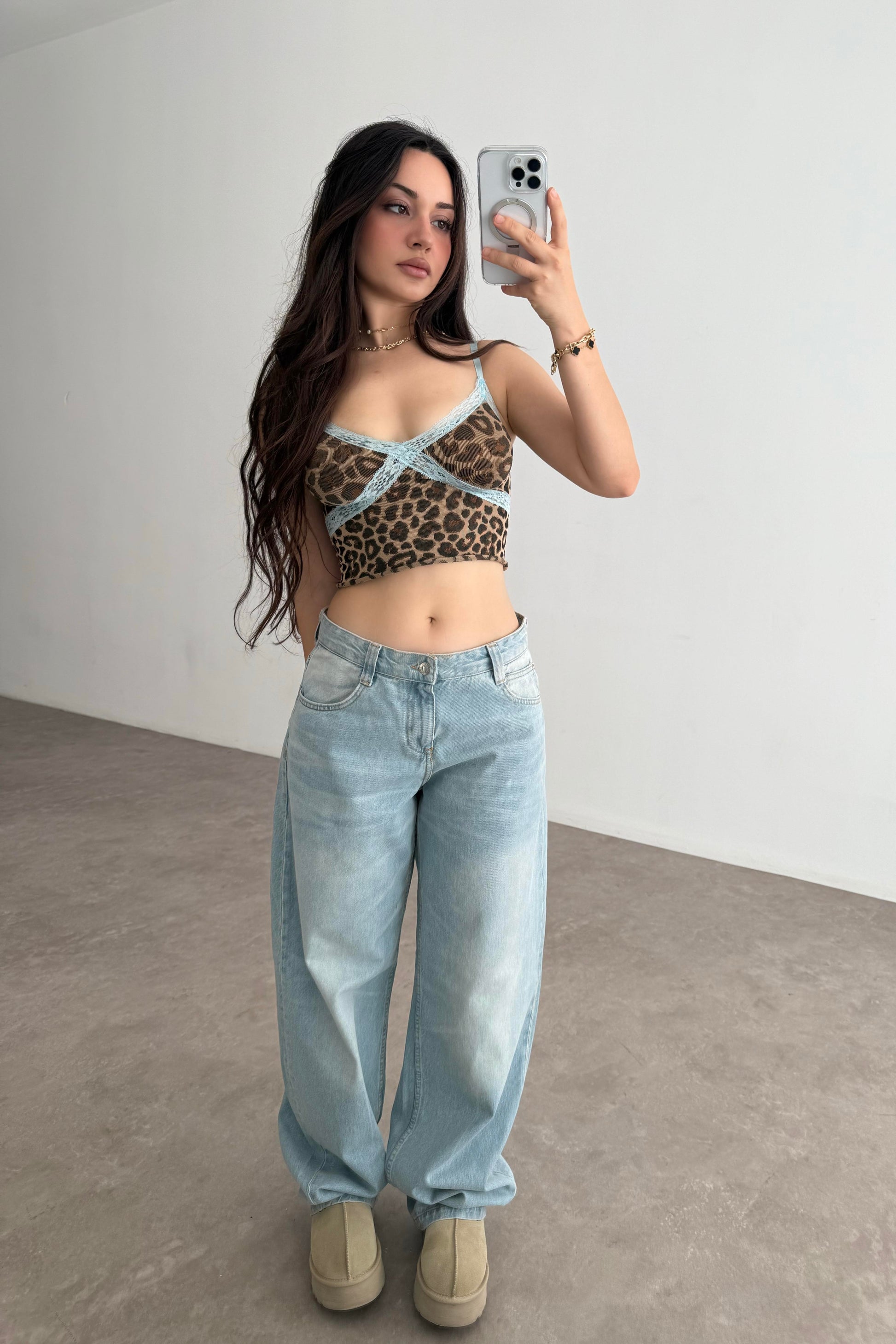 Brshk Orj. Soft Blue Baggy Jean