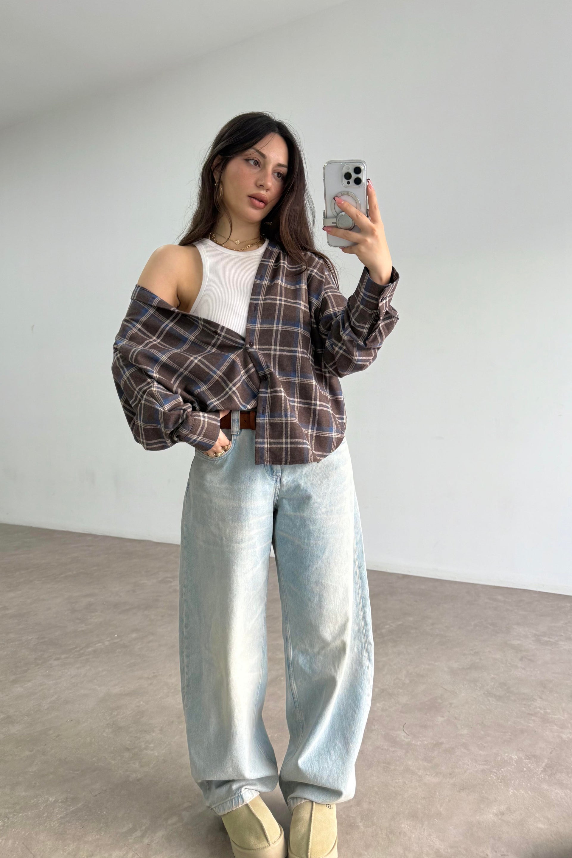 Brshk Orj. Light Blue Baggy Jean