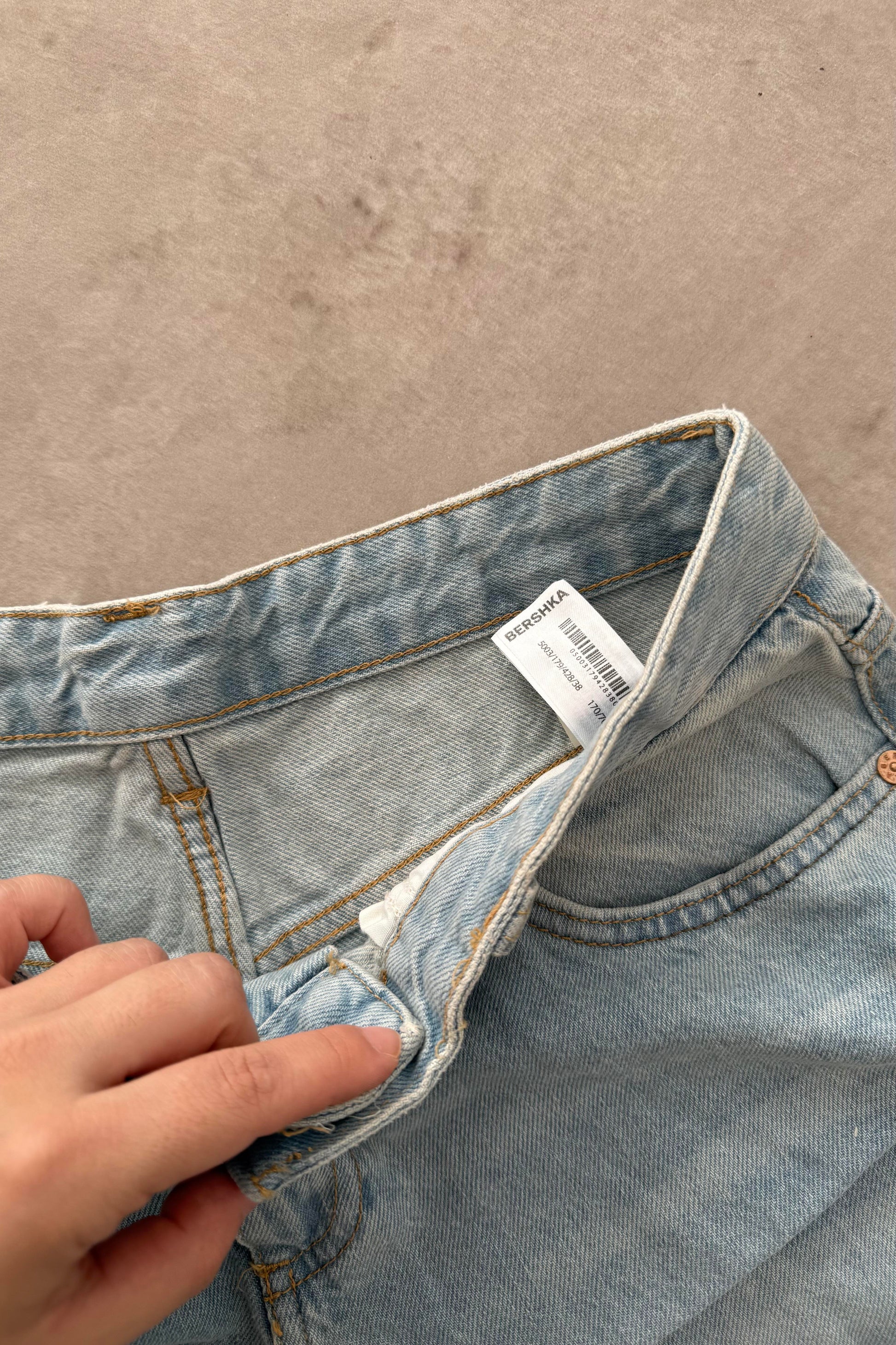 Brshk Orj. Soft Blue Baggy Jean