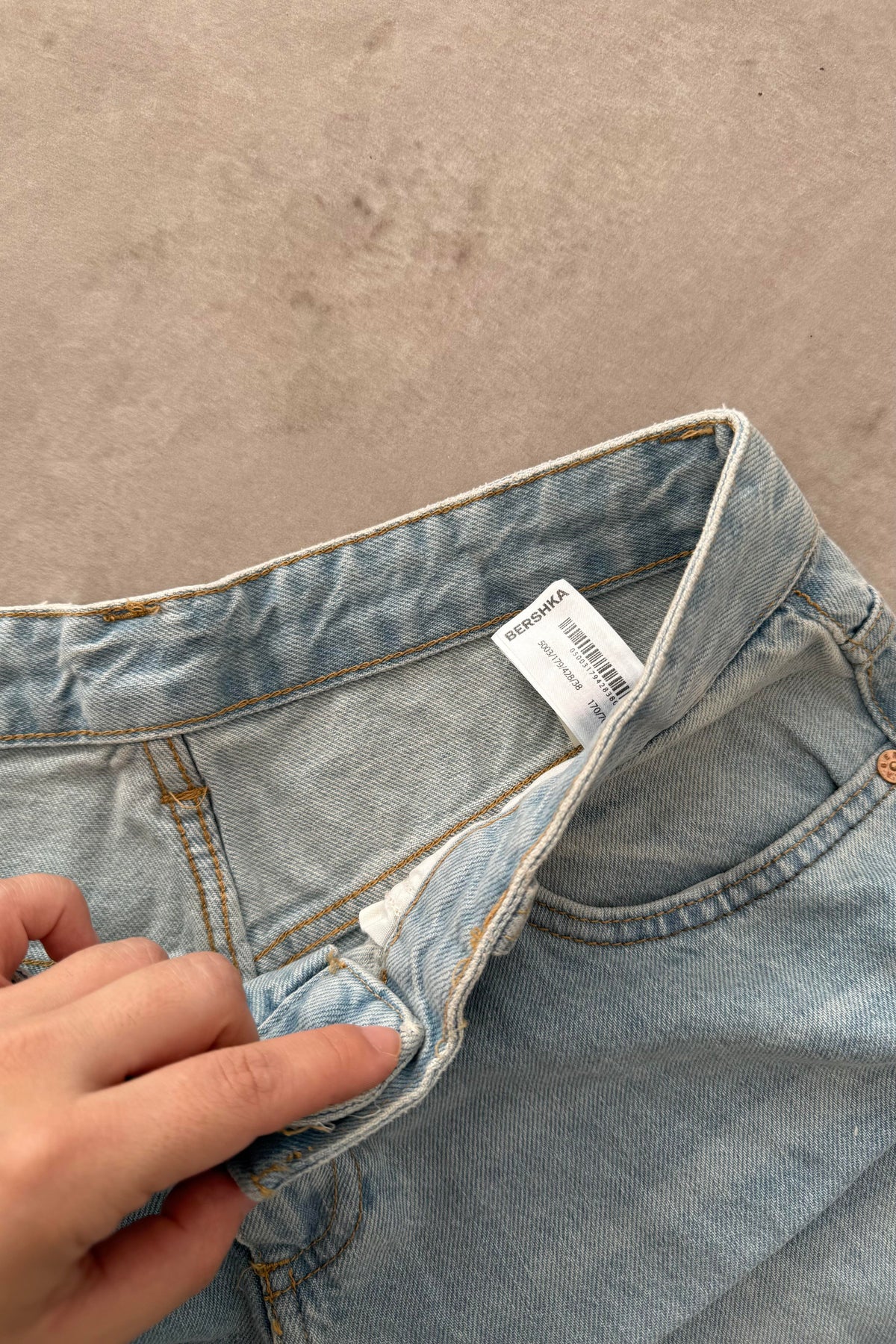 Brshk Orj. Soft Blue Baggy Jean