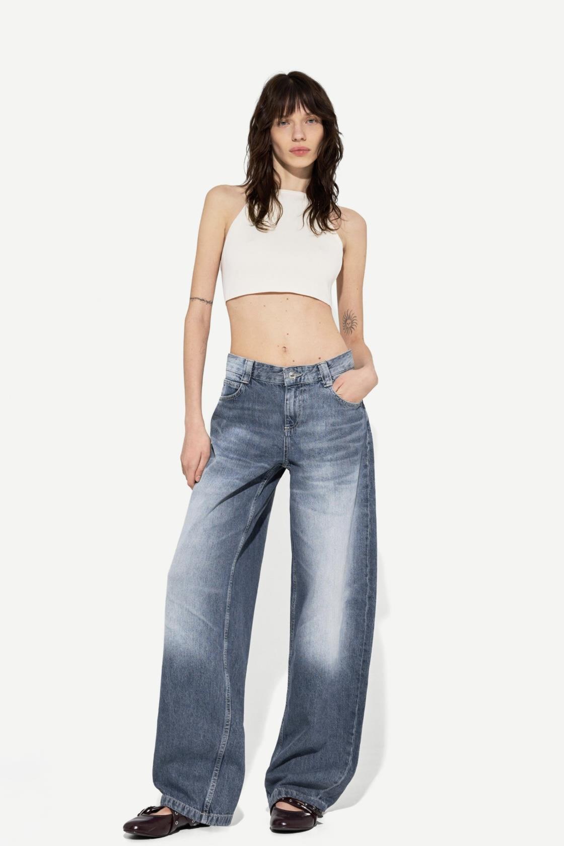 Brshk Orj. Vintage Blue Baggy Jean