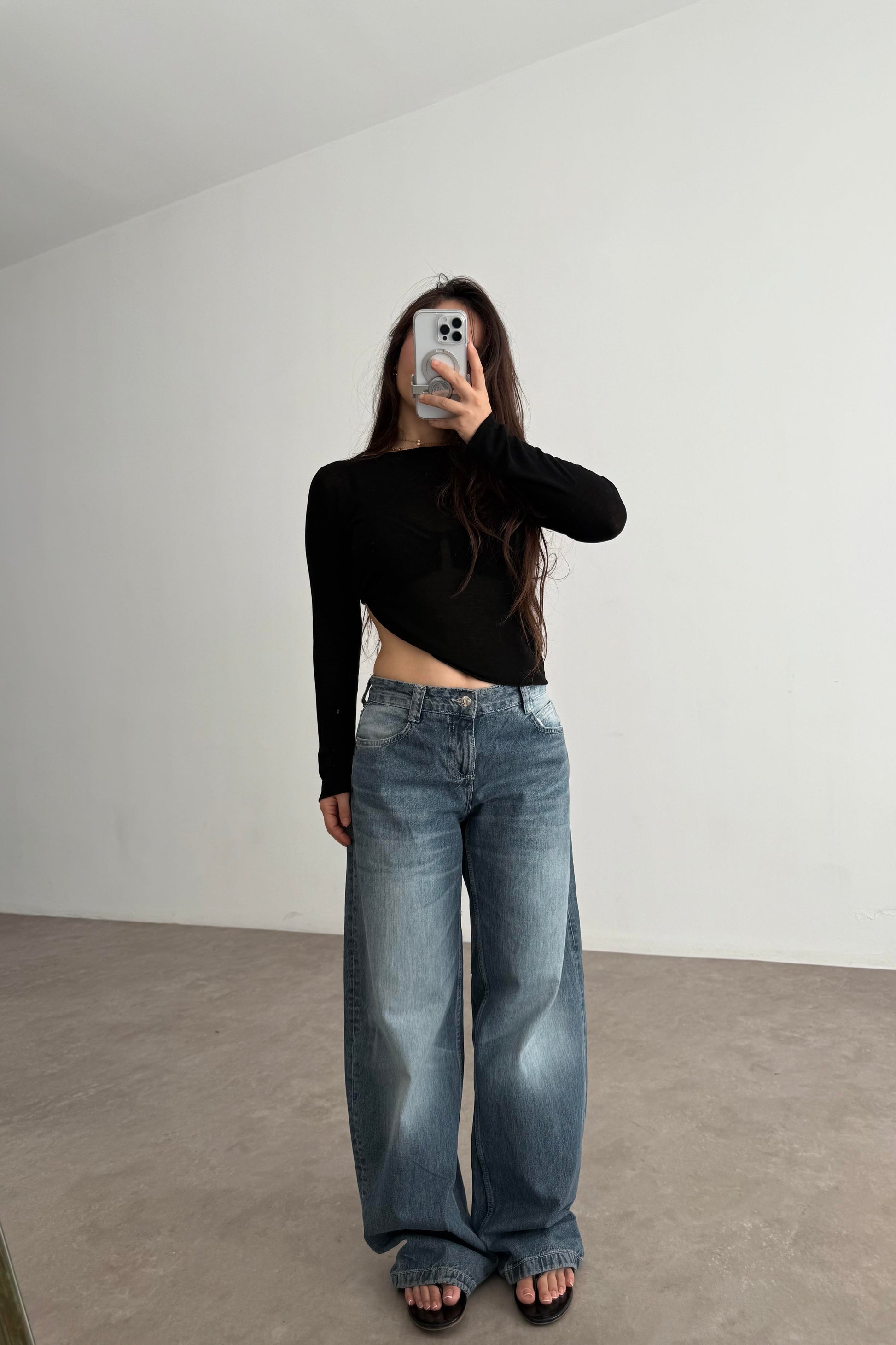 Brshk Orj. Vintage Blue Baggy Jean