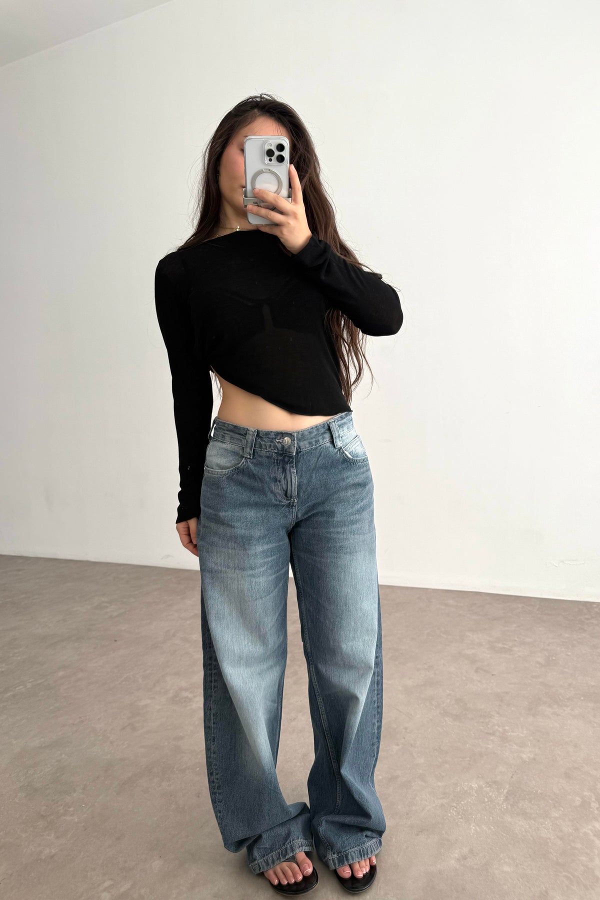 Brshk Orj. Vintage Blue Baggy Jean
