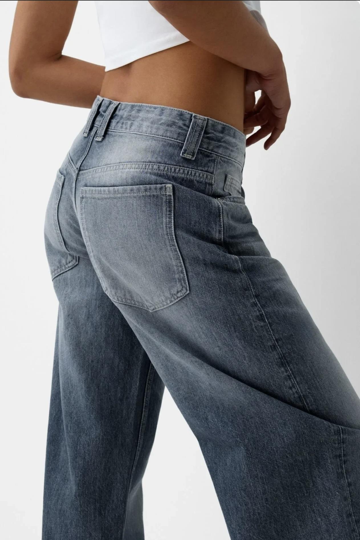 Brshk Orj. Vintage Blue Baggy Jean