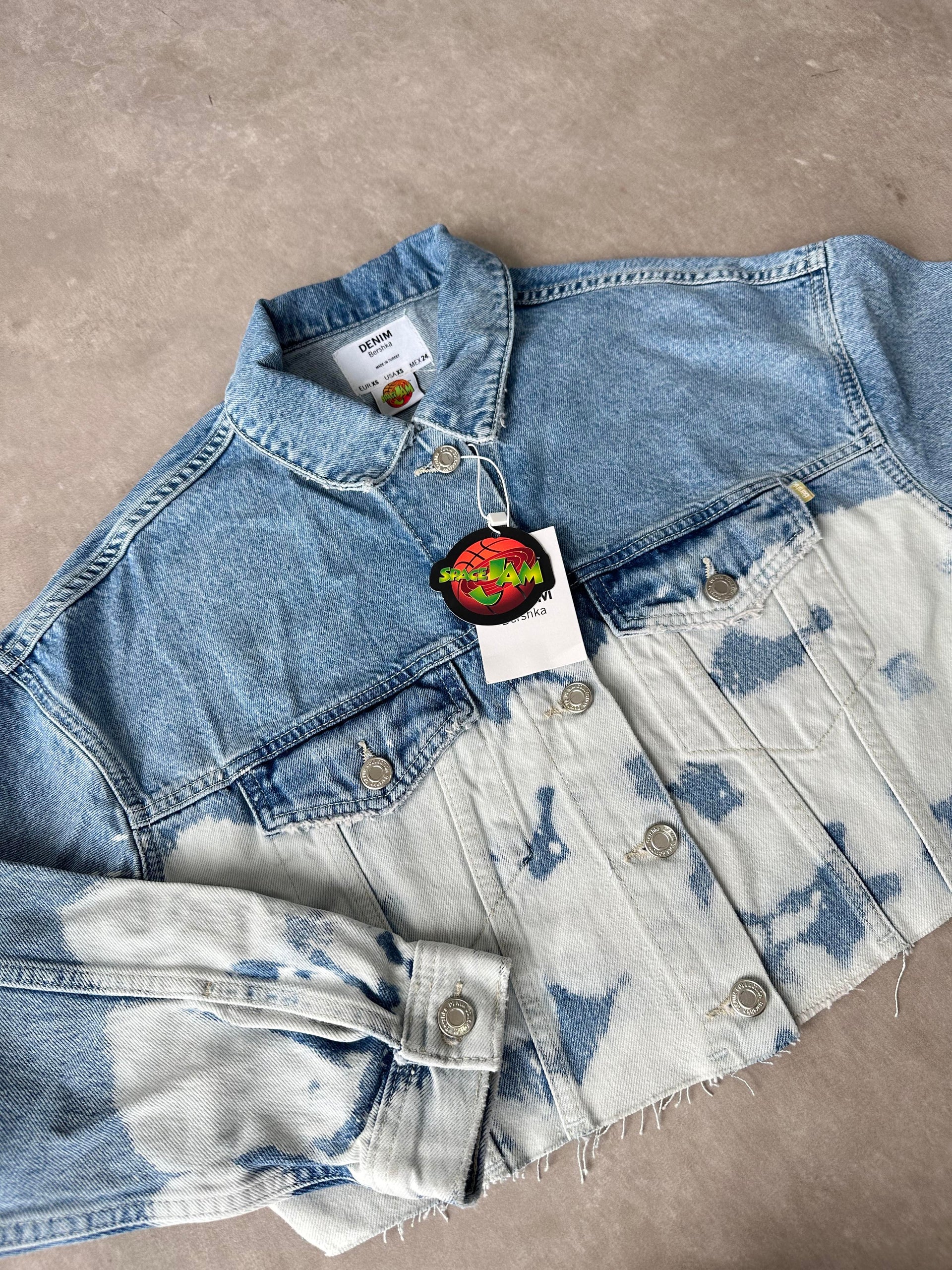 Brshka Orijinal Bunny Baskılı Denim Ceket