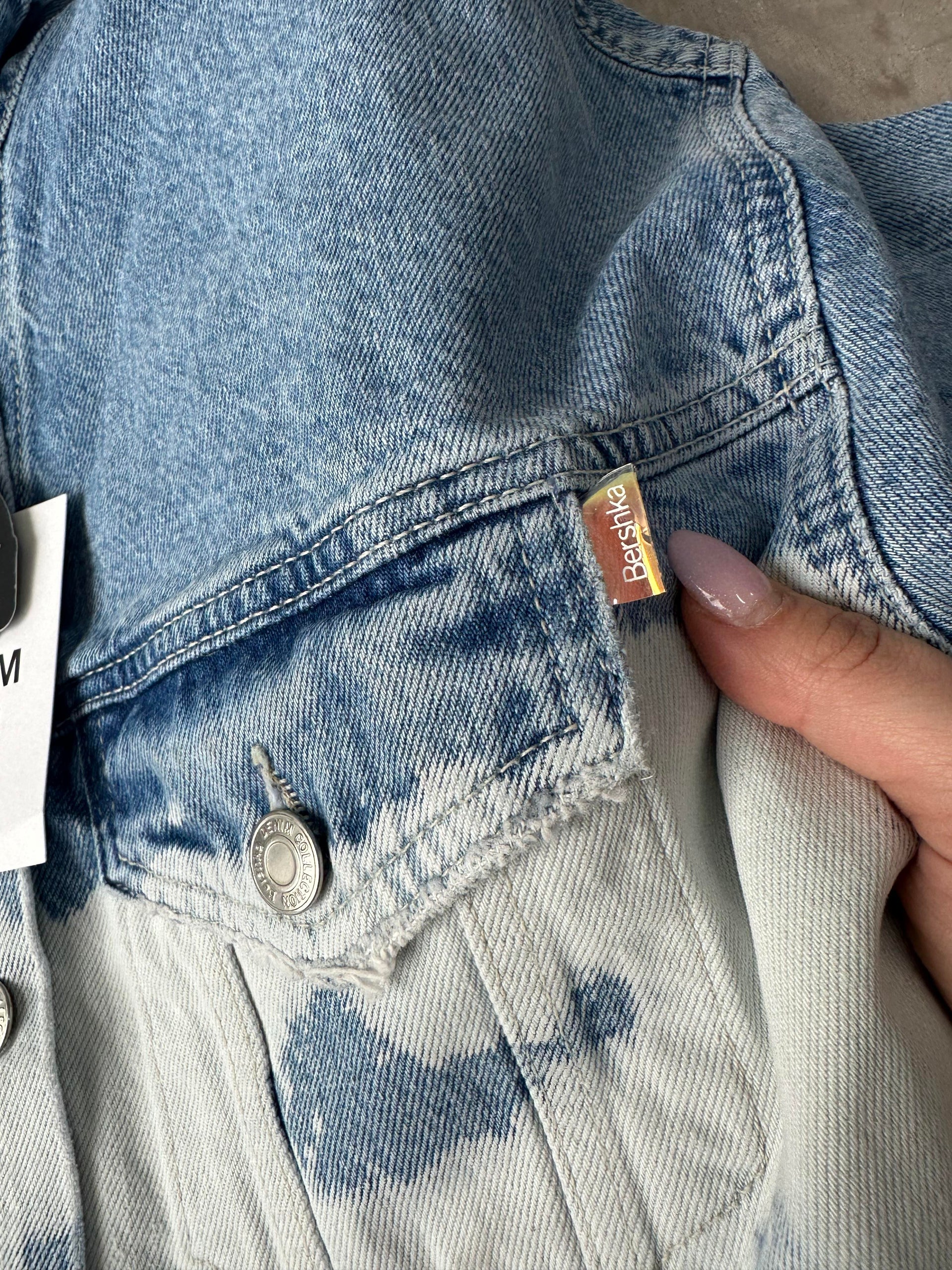 Brshka Orijinal Bunny Baskılı Denim Ceket