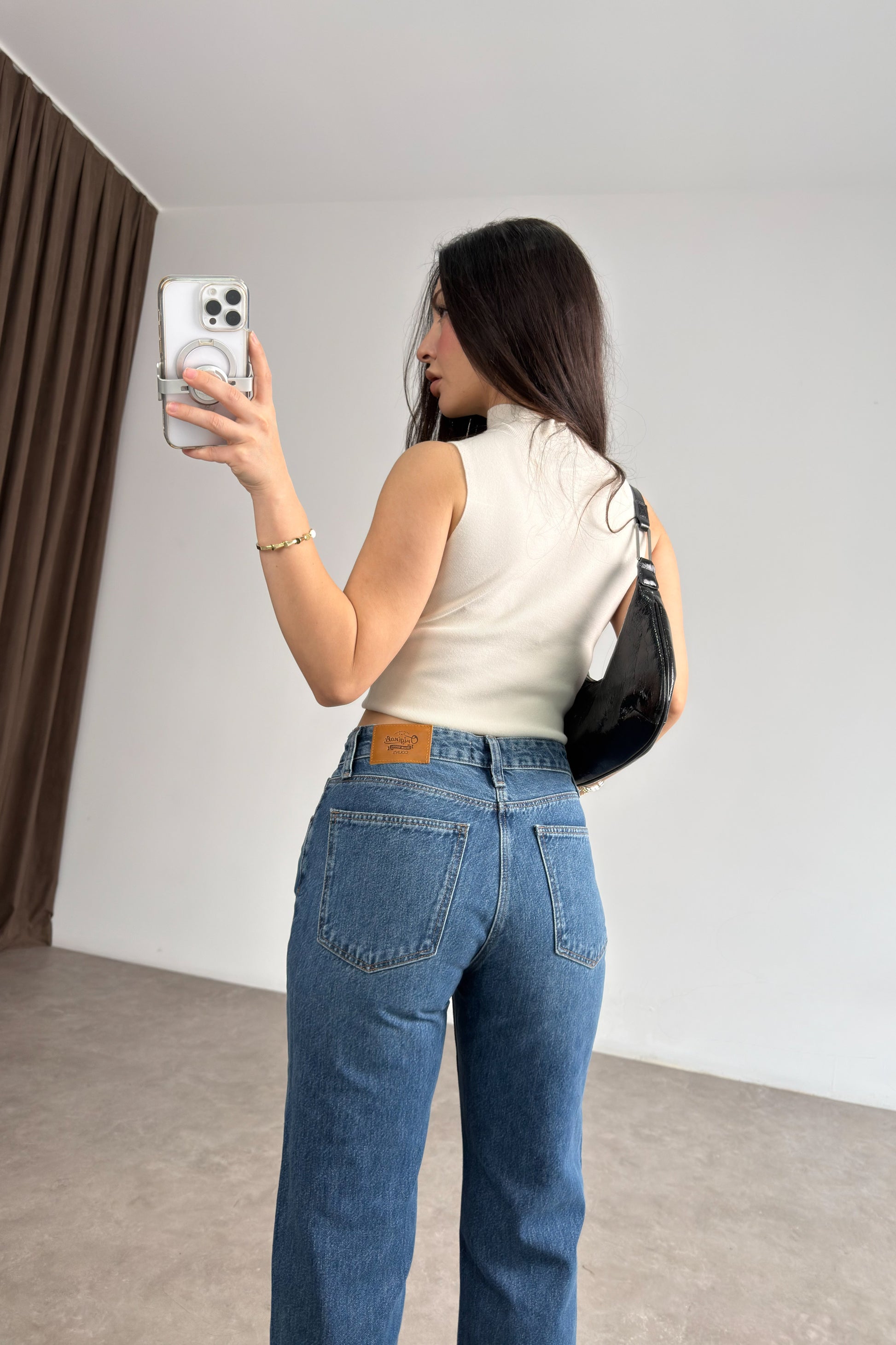 Clns Orj. Orta Mavi Straightleg Jean
