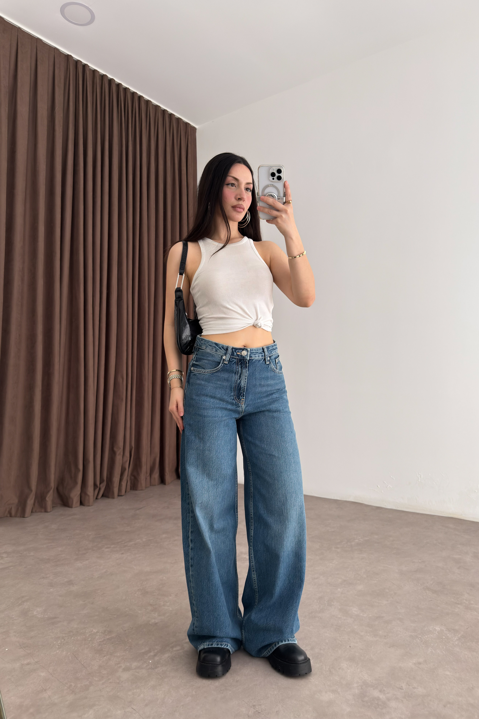 Clns Orj. Orta Mavi Loose Fit Jean