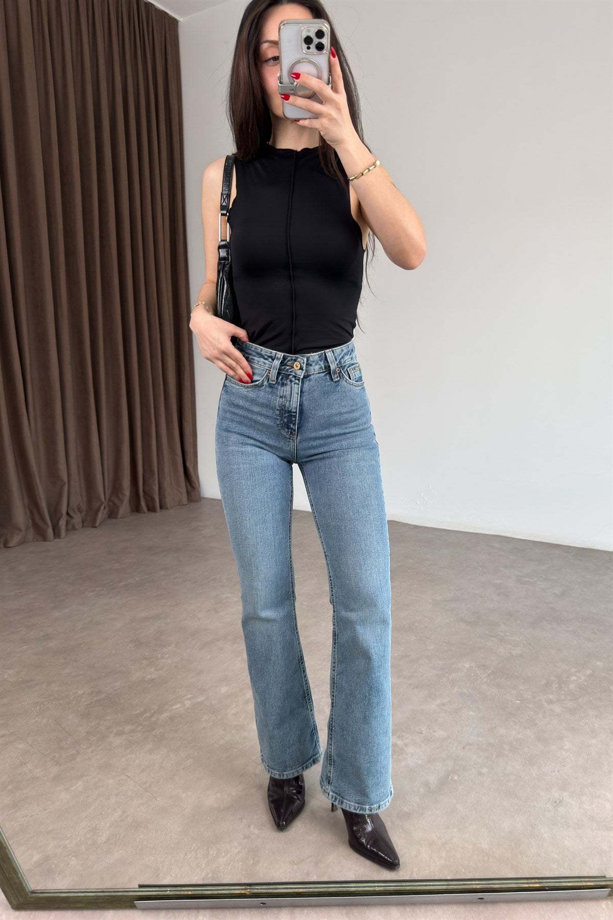 Clns Orj. Vintage Mavi Flare Jean