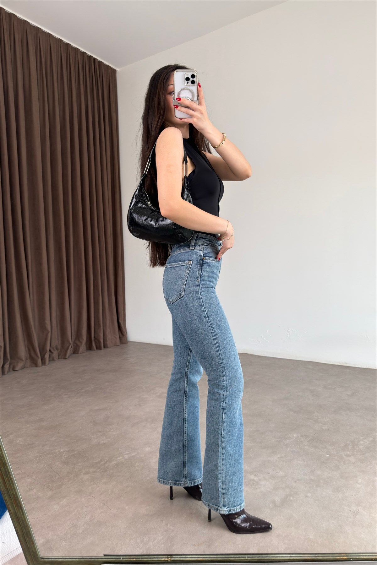 Clns Orj. Vintage Mavi Flare Jean