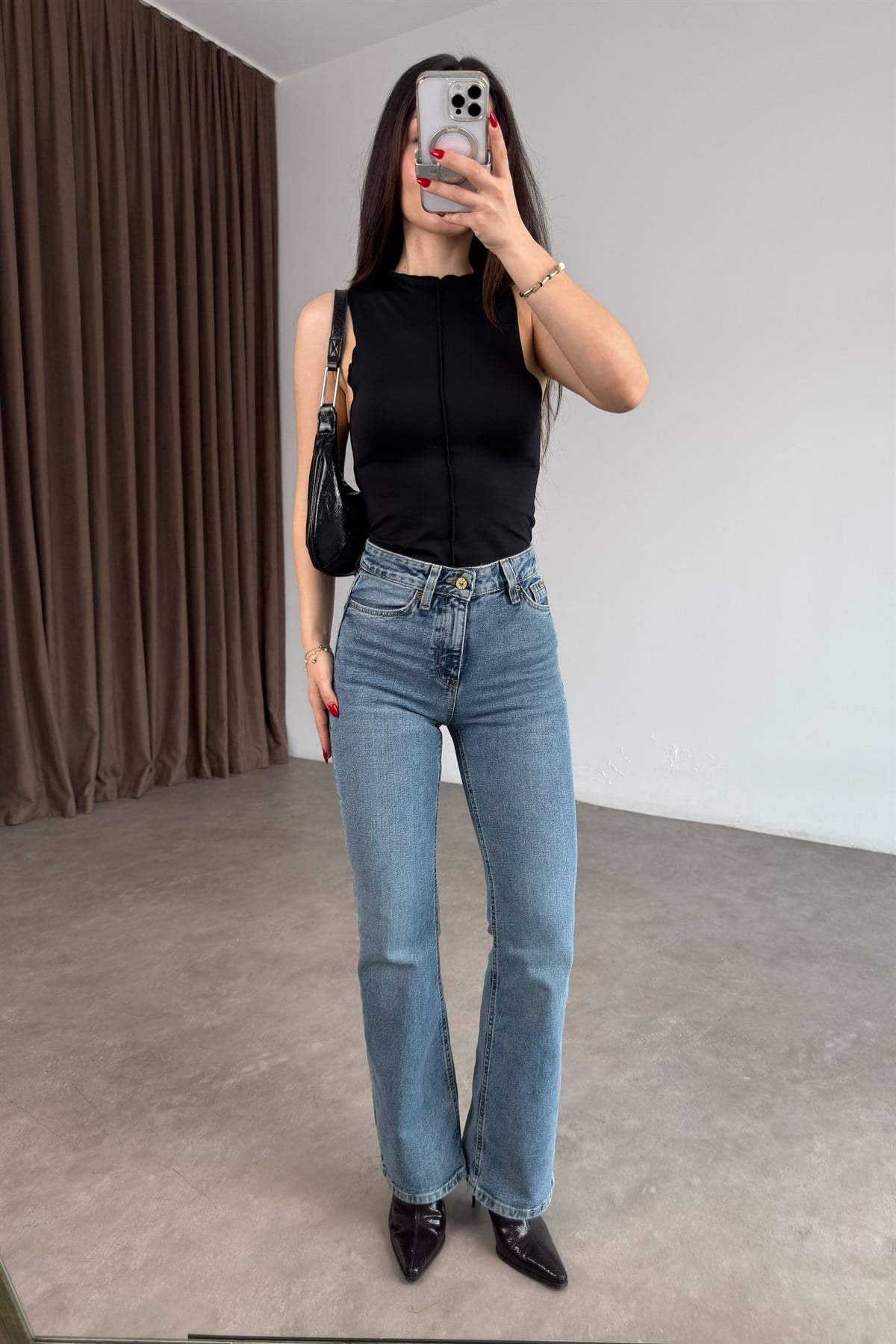 Clns Orj. Vintage Mavi Flare Jean