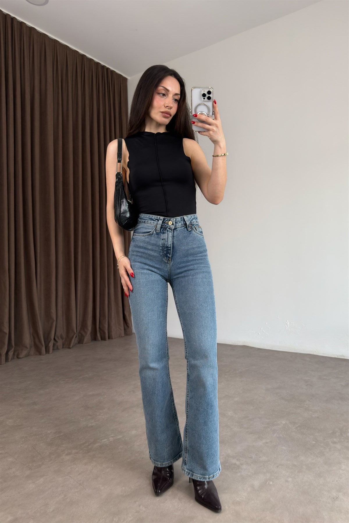 Clns Orj. Vintage Mavi Flare Jean
