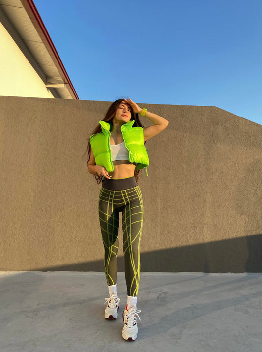 GYMSHARK Orijinal Yeşil Spor Tayt