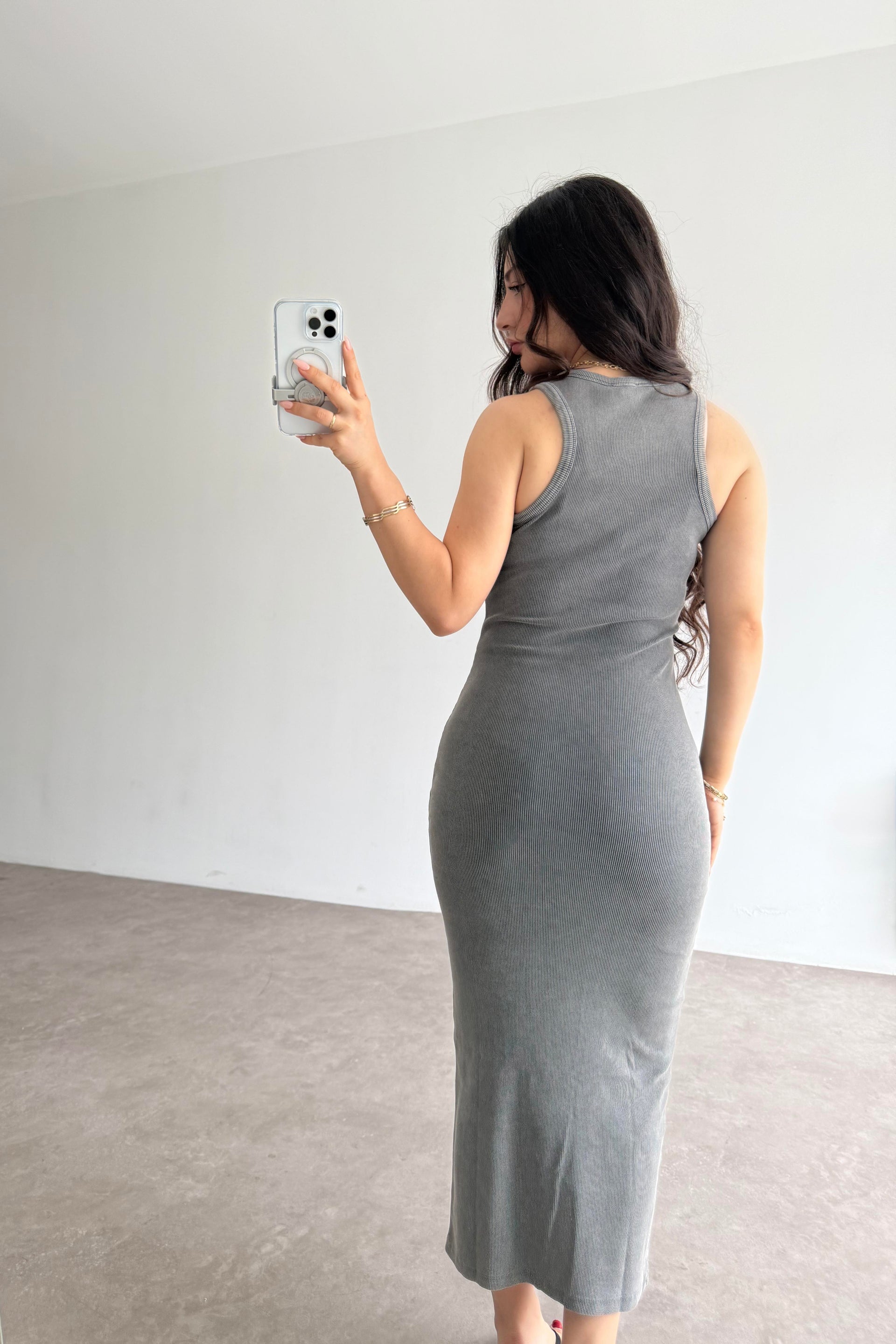Kaşkorse Basic Asit Yıkama Elbise