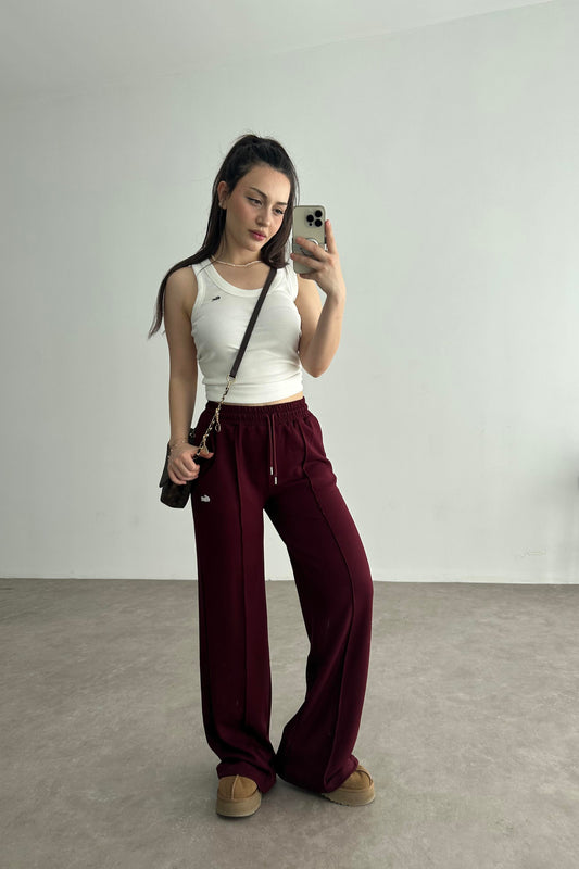 LCST Rahat Kesim Eşofman Altı Bordo