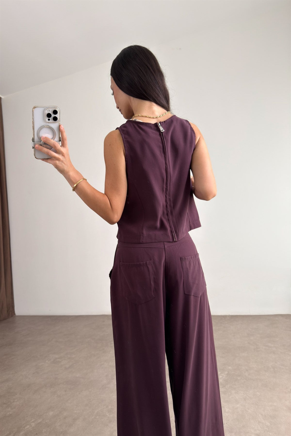 Maren Mürdüm Kolsuz Bluz Pantolon Takım
