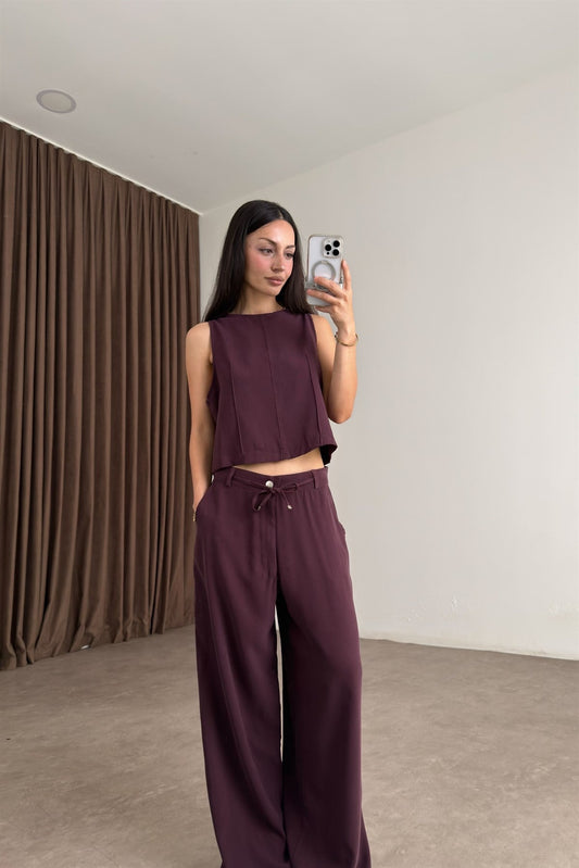 Maren Mürdüm Kolsuz Bluz Pantolon Takım