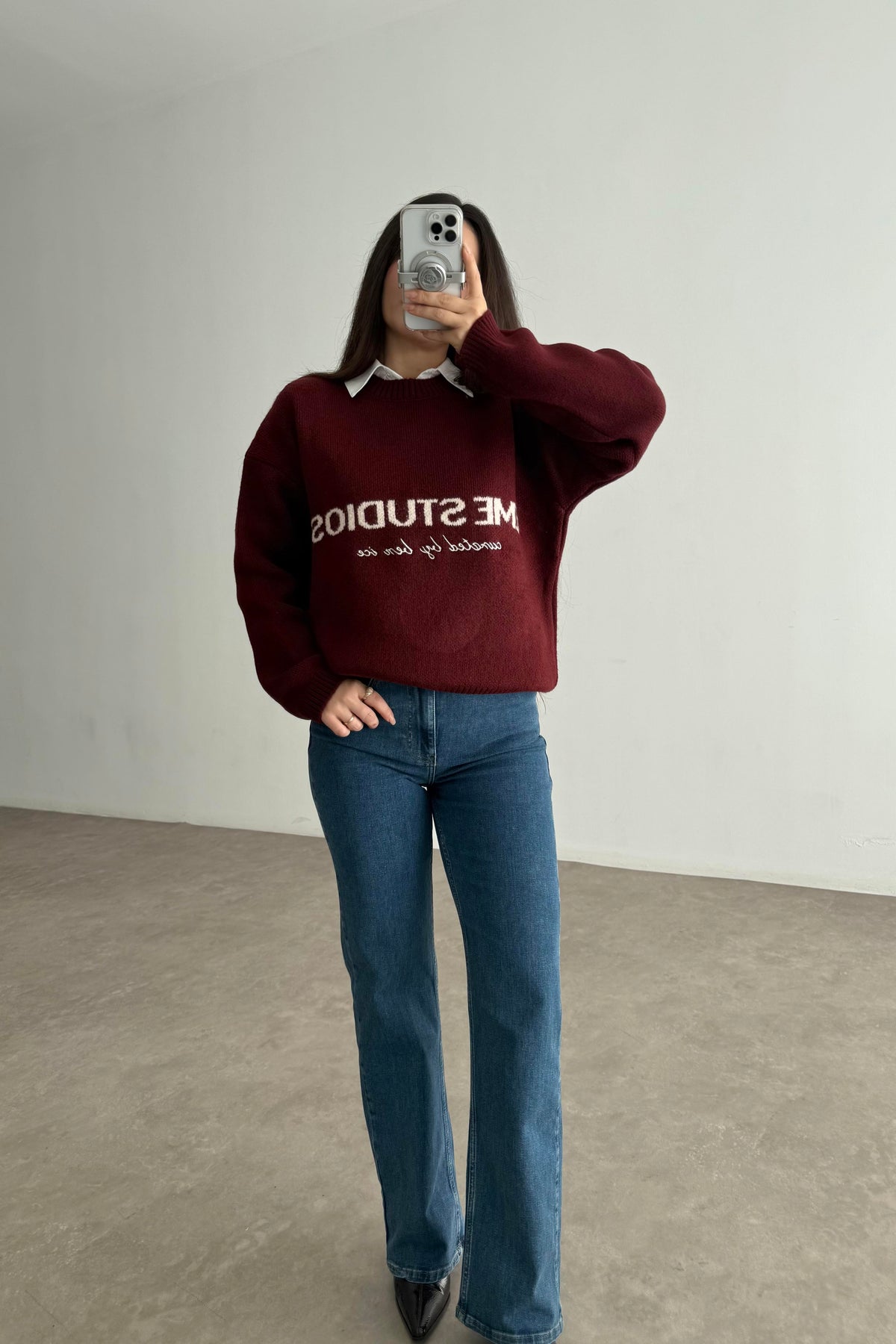ND Yüksek Belli Comfort Strerch Koyu Mavi Jean