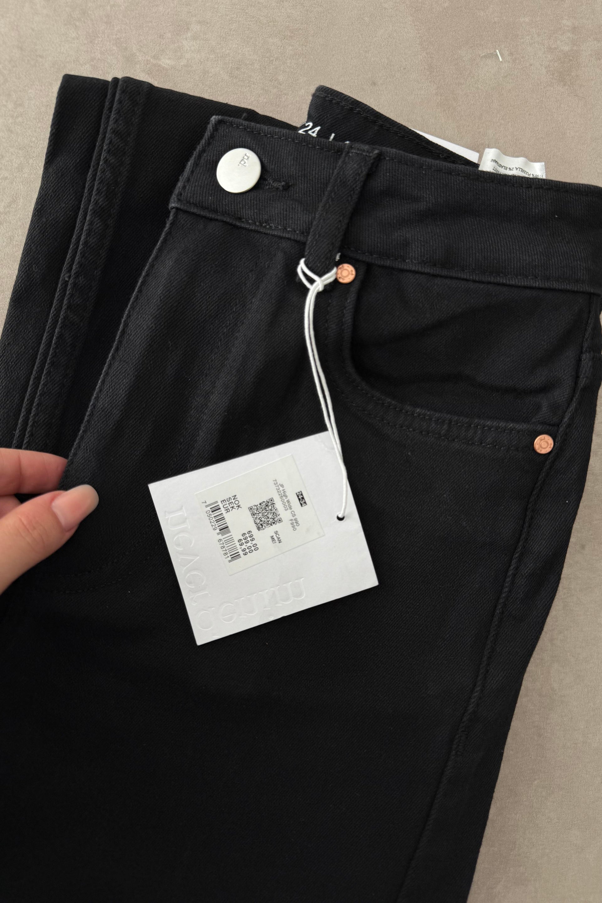 ND Yüksek Belli Comfort Strerch Siyah Jean