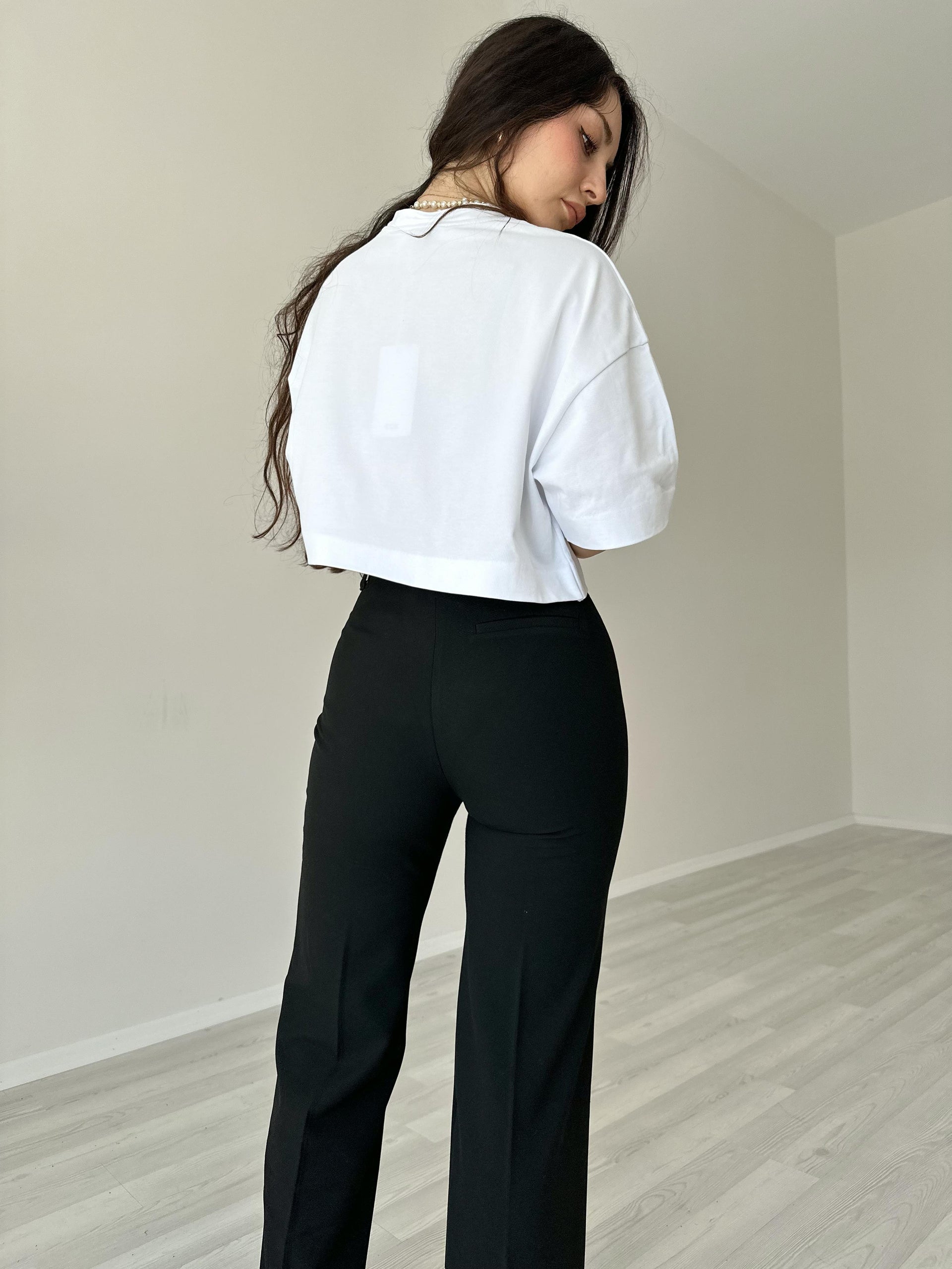 Orijinal Marka Klasik Straight Fit Pantolon Siyah