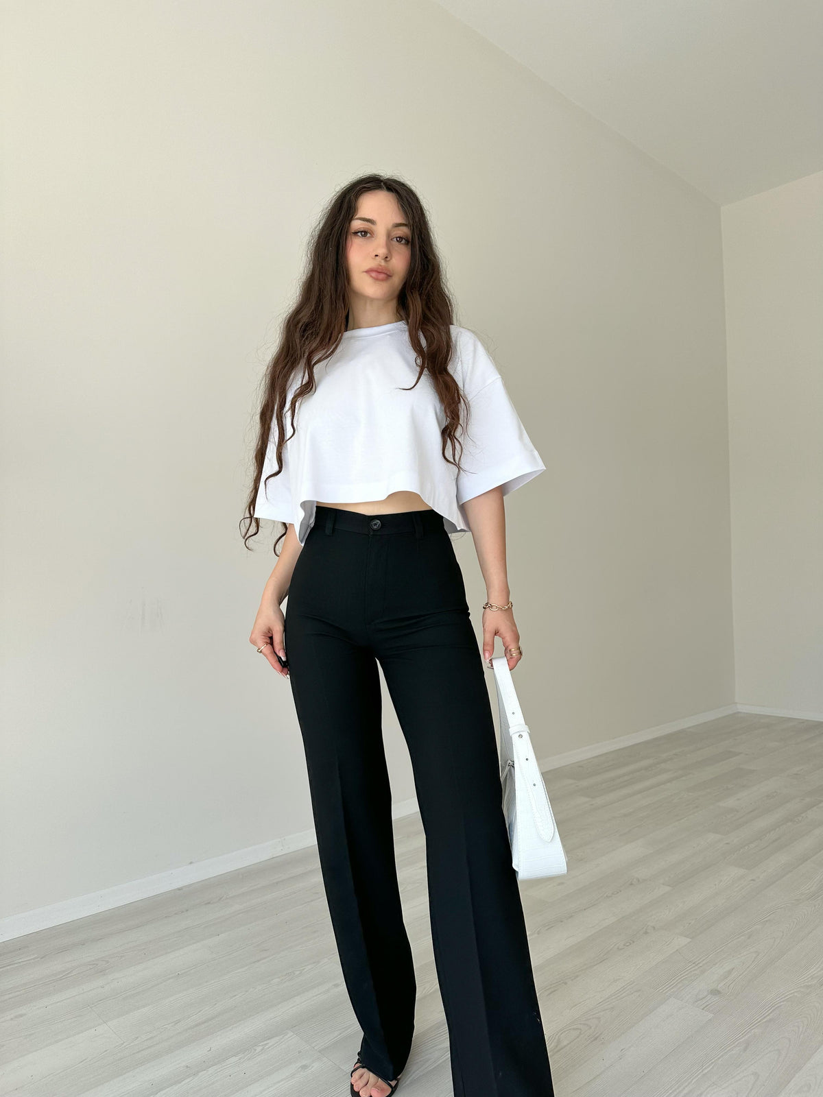 Orijinal Marka Klasik Straight Fit Pantolon Siyah
