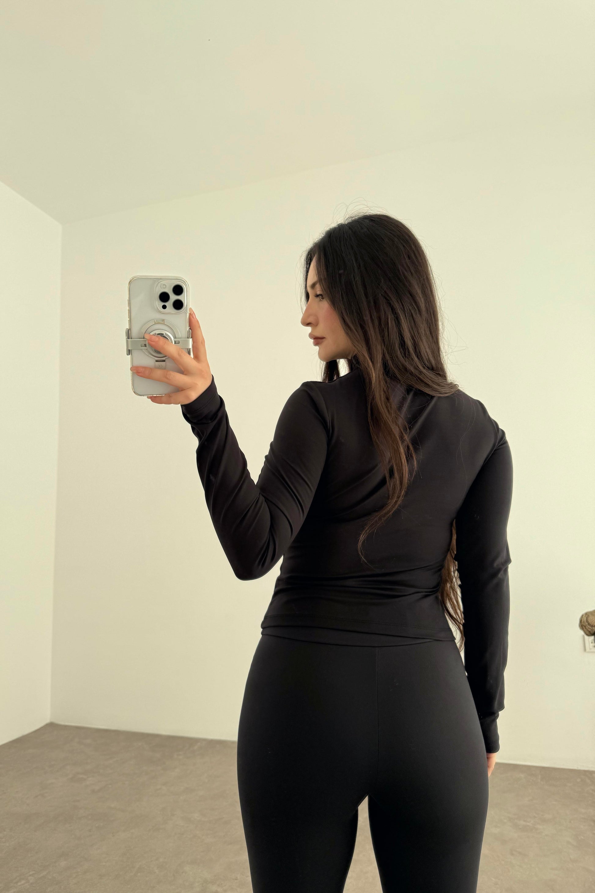 Oys. Modal İçi Pamuk Şardonlu Skinny Siyah Tayt