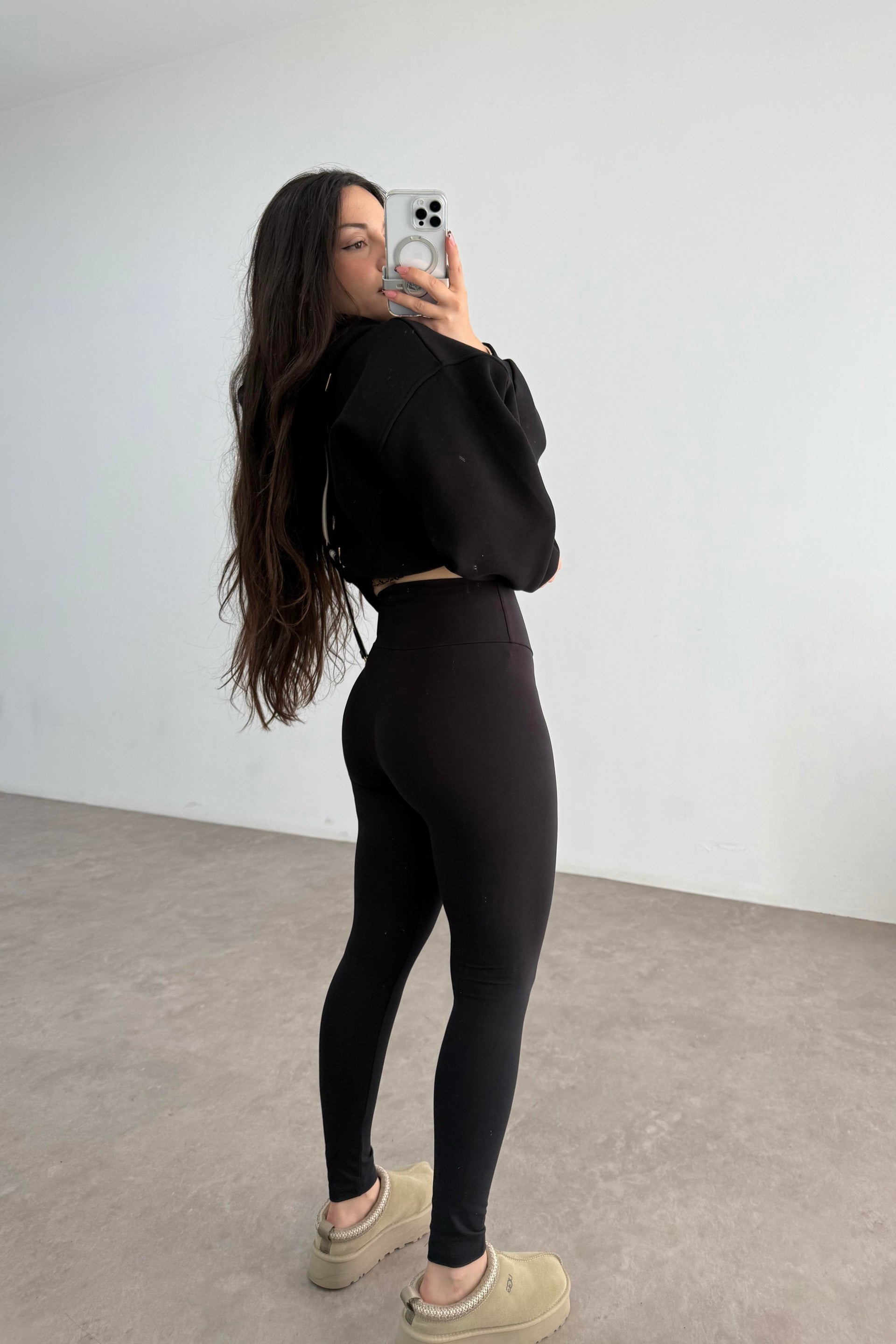 Oys Skinny Modal Siyah Tayt
