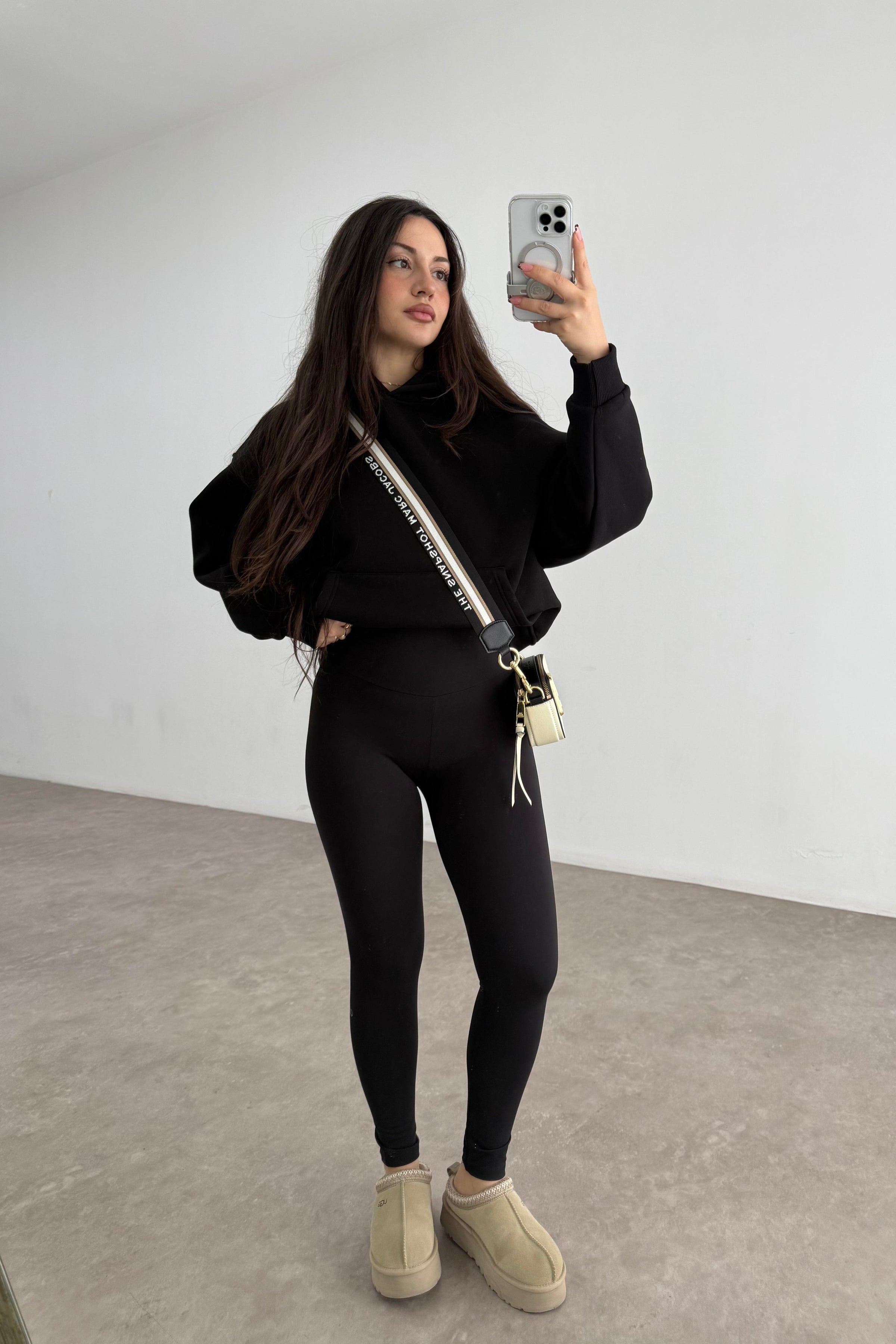 Oys Skinny Modal Siyah Tayt