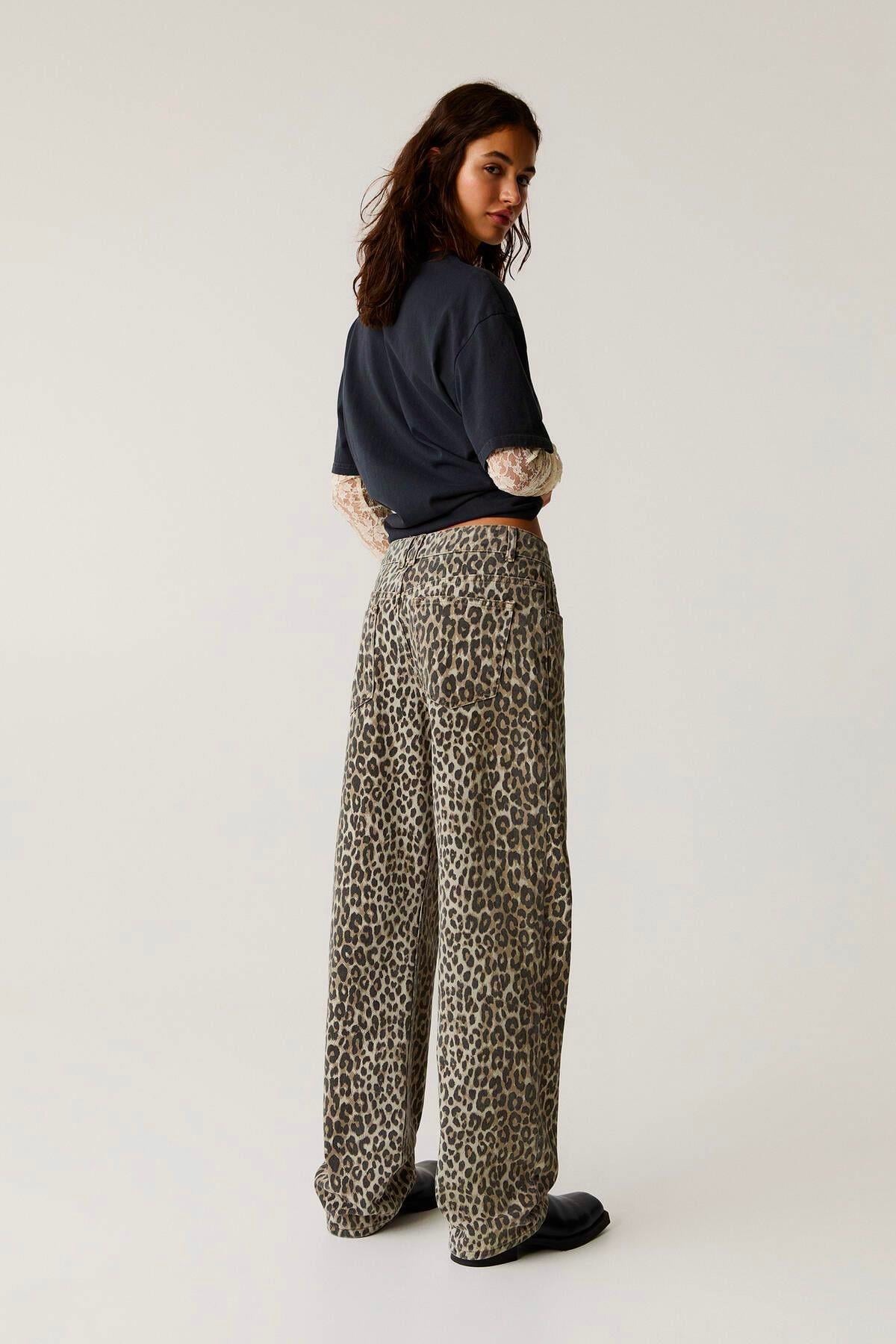 PB Orijinal Leopar Desenli Jean