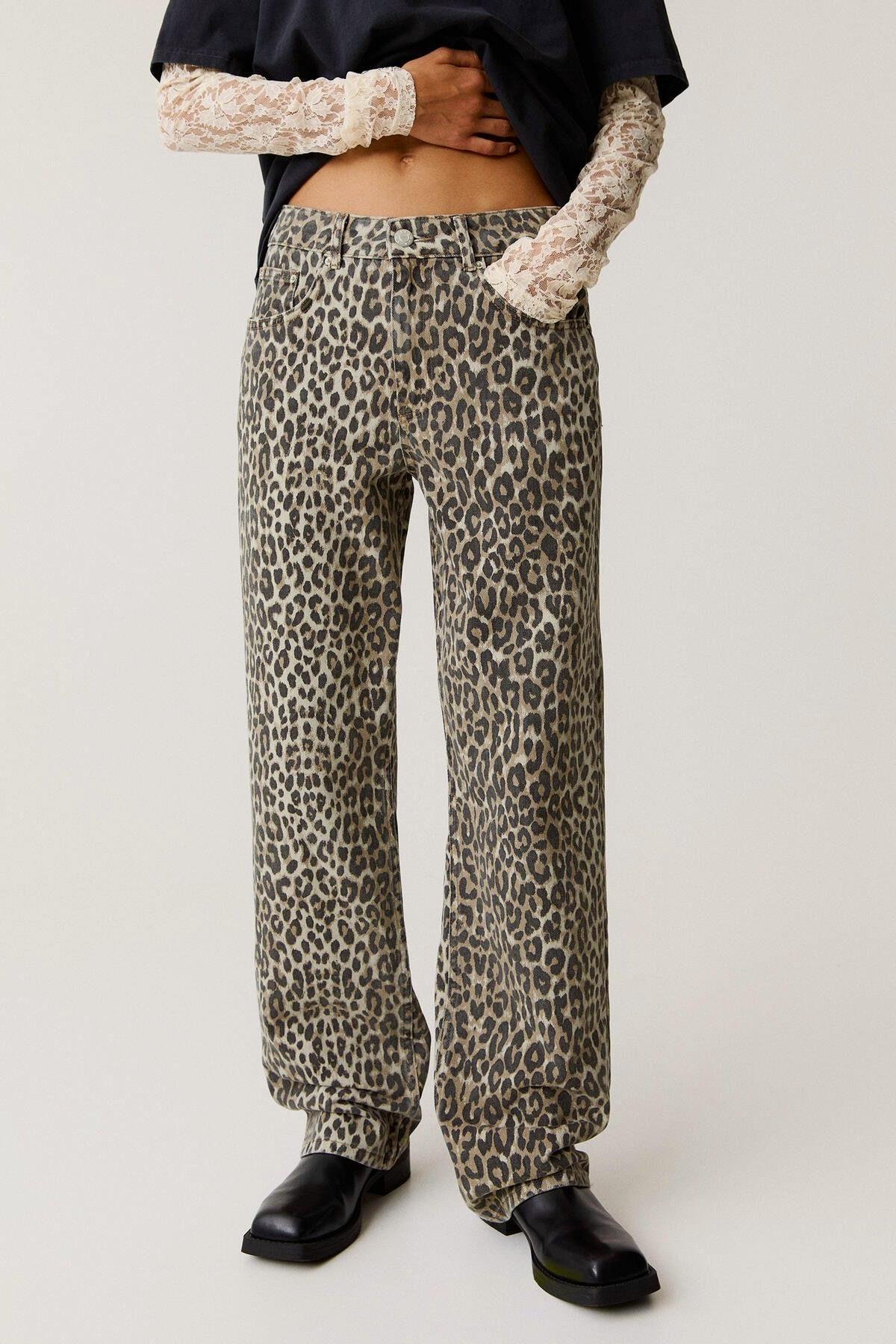 PB Orijinal Leopar Desenli Jean