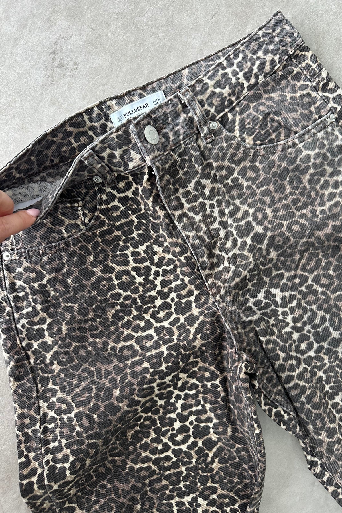 PB Orijinal Leopar Desenli Jean