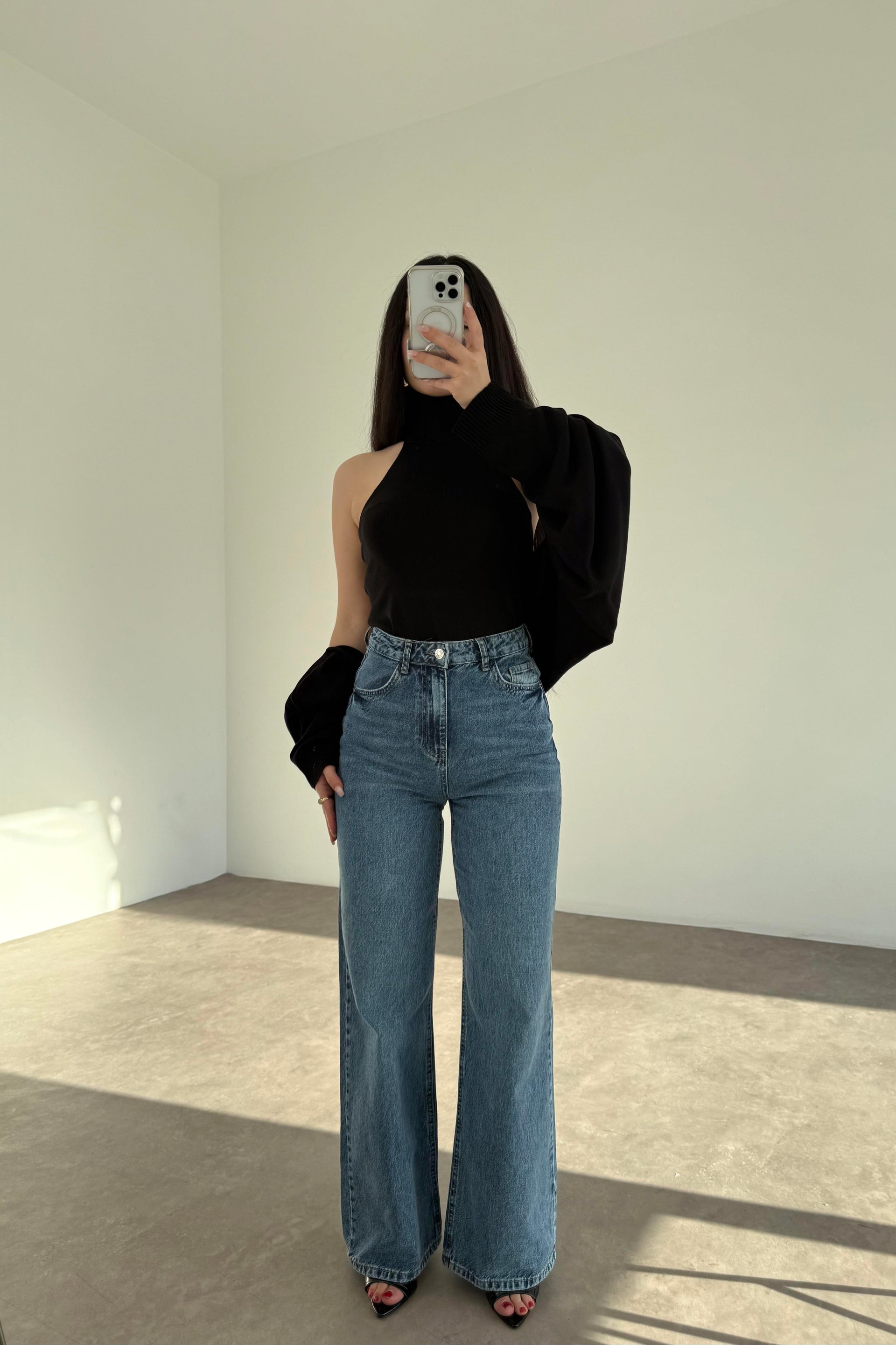 PB Orta Mavi Straigtleg Jean
