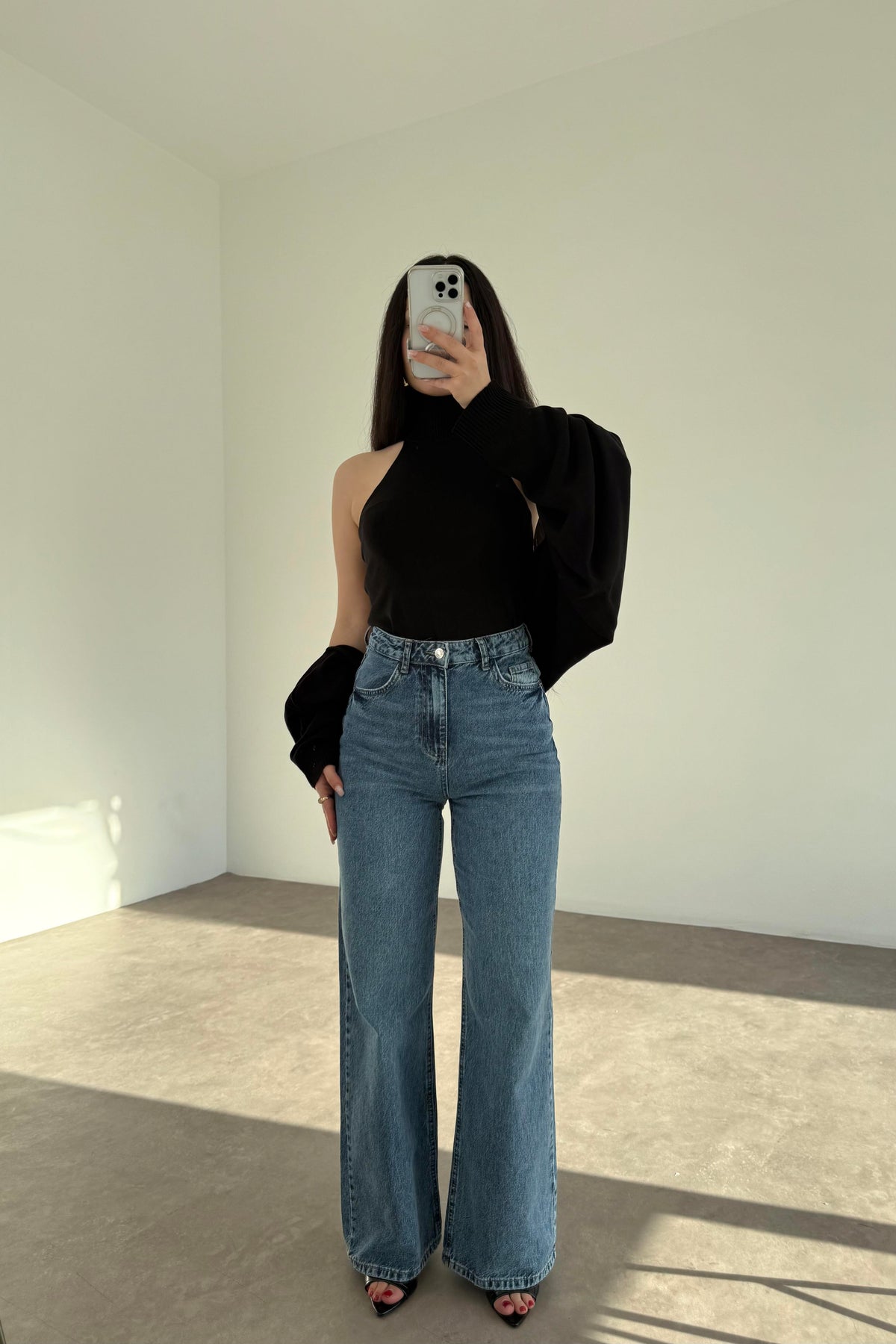 PB Orta Mavi Straigtleg Jean