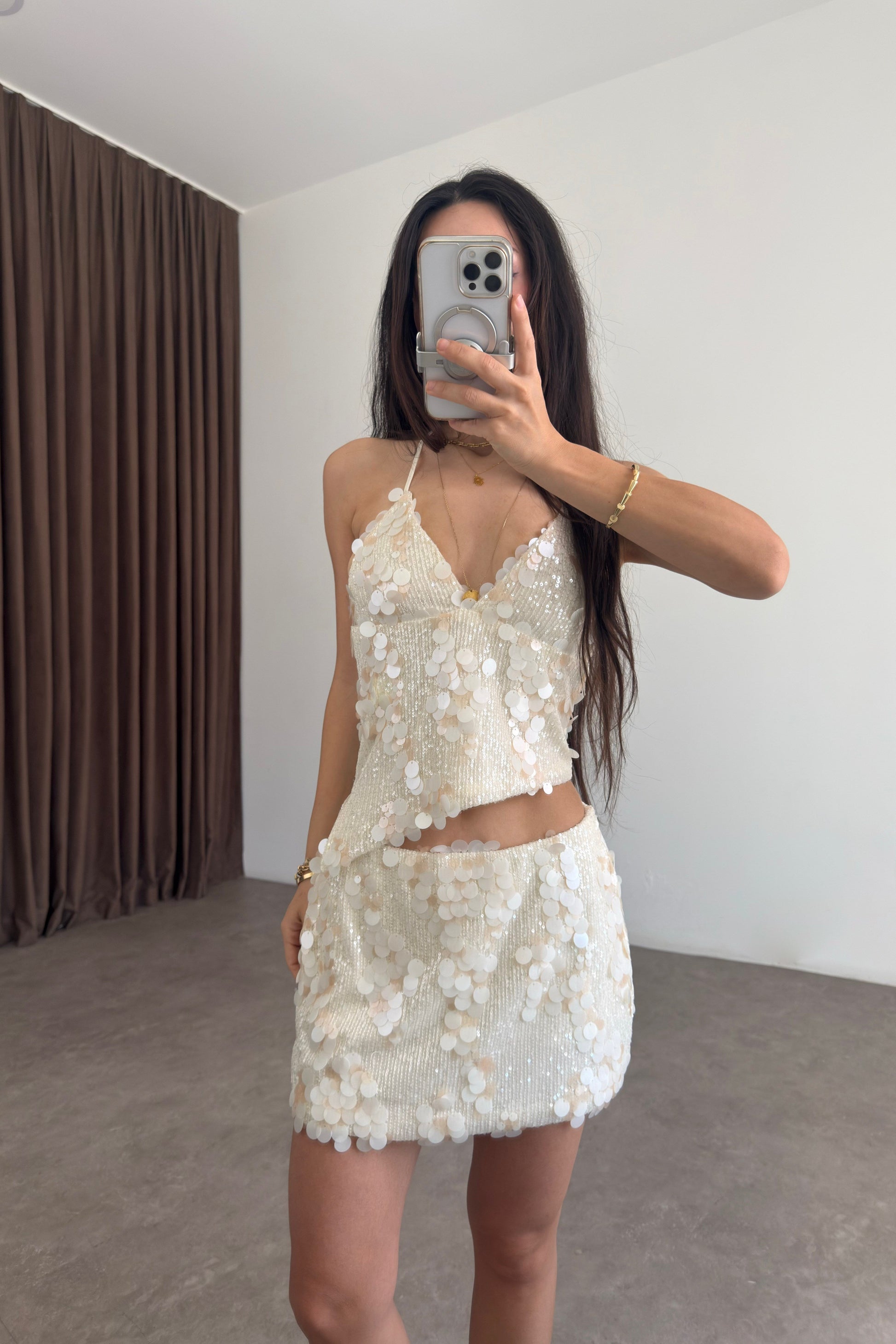 Perla Pullu Tasarım Bluz